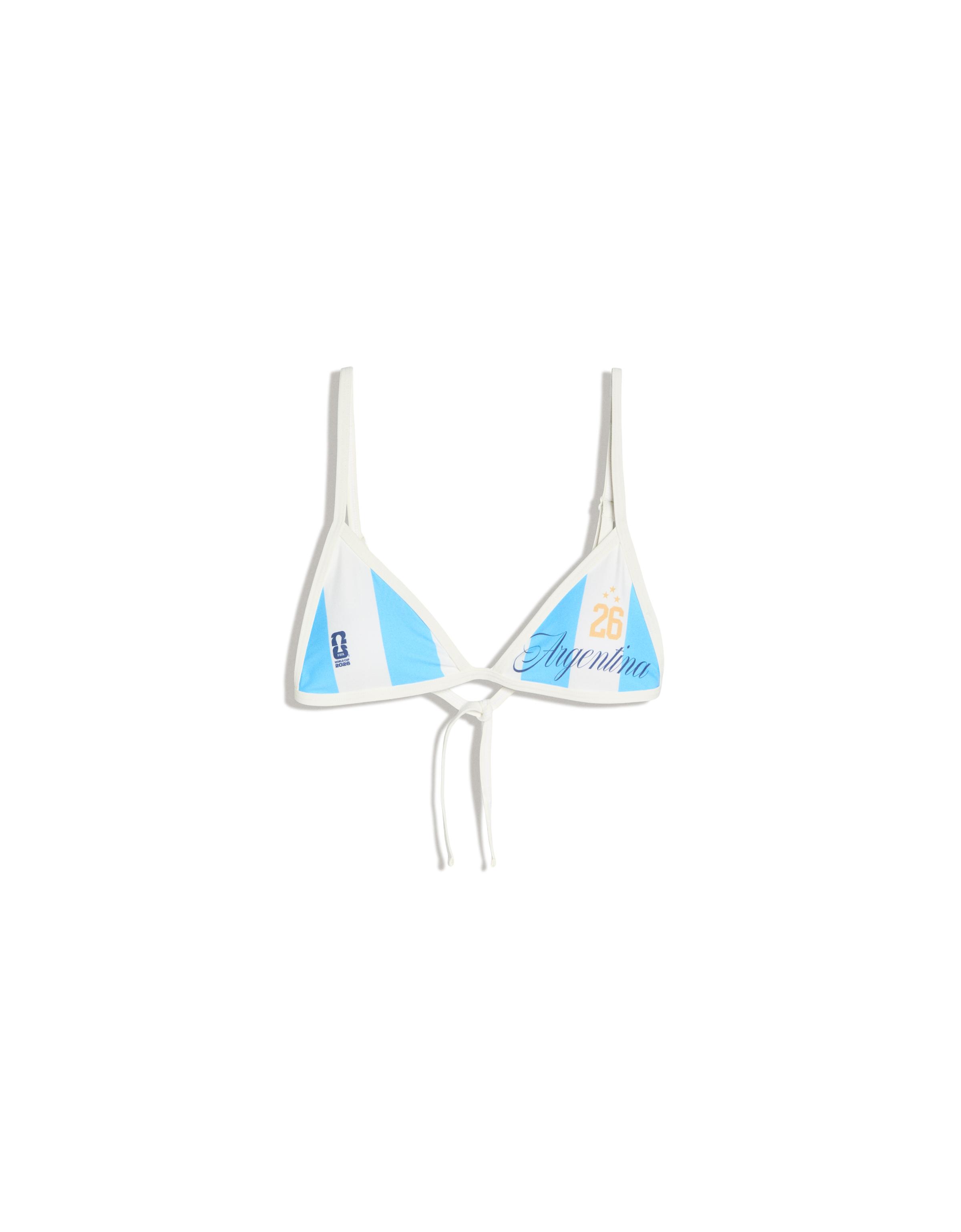 Argentina FIFA WORLD CUP™ triangle bikini top — Blue