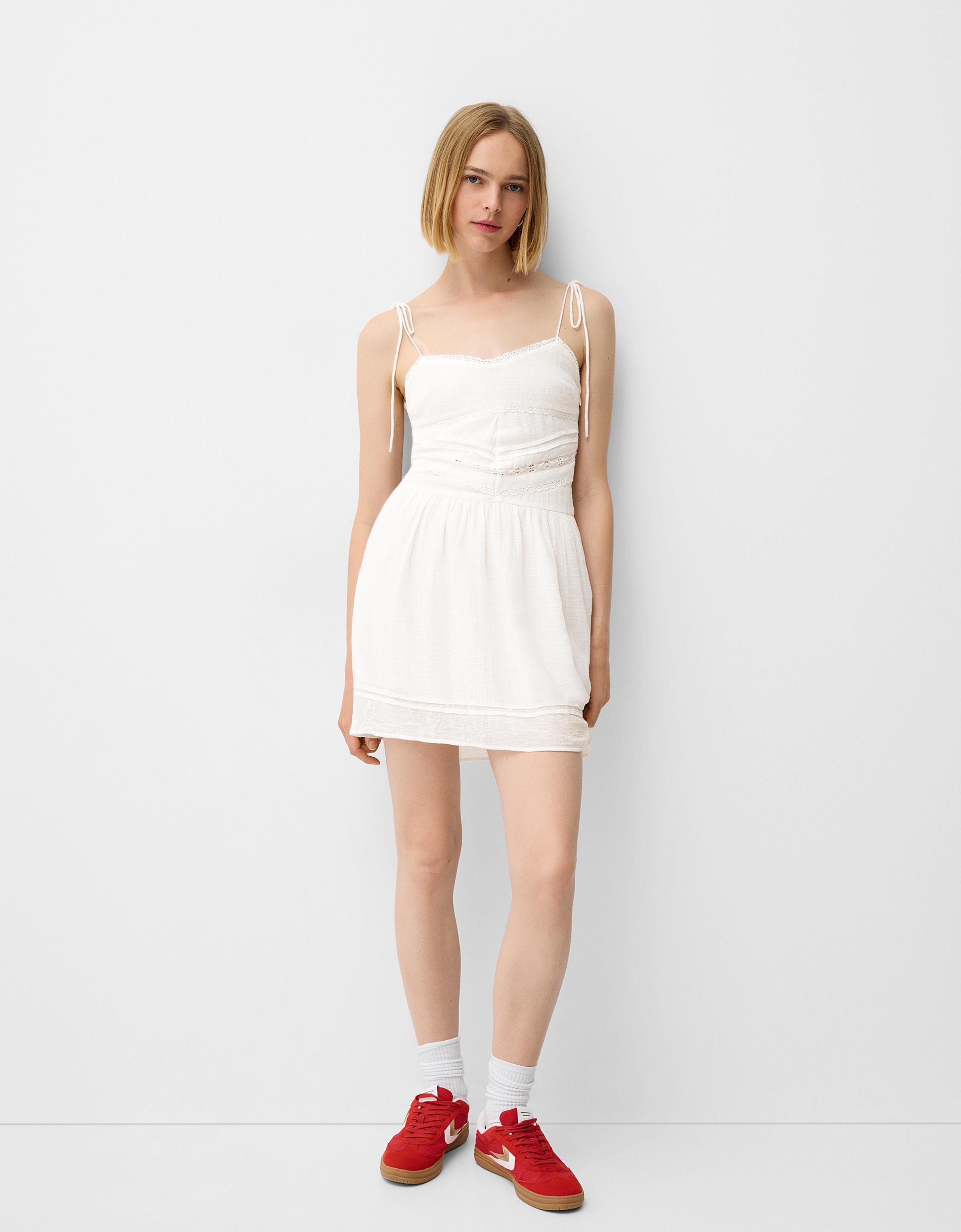 Mini-robe rustique - Robes - BSK Teen | Bershka