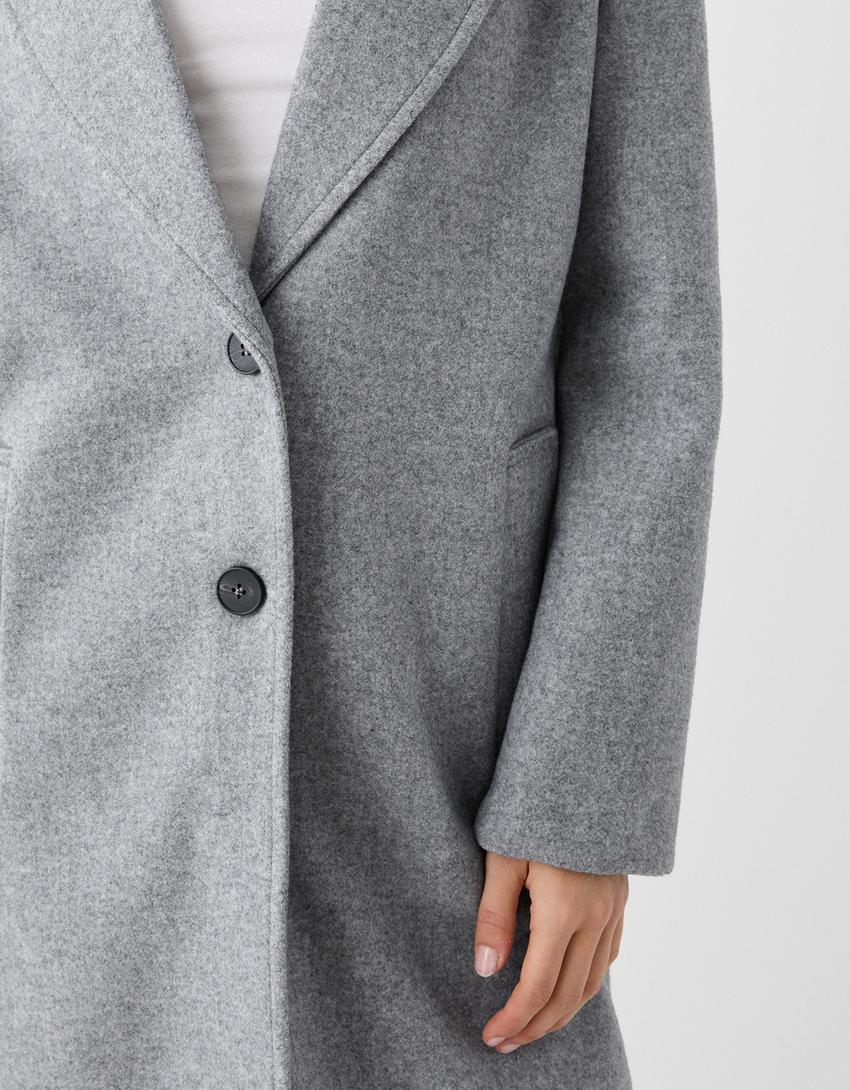 Manteau long soft-Gris-5