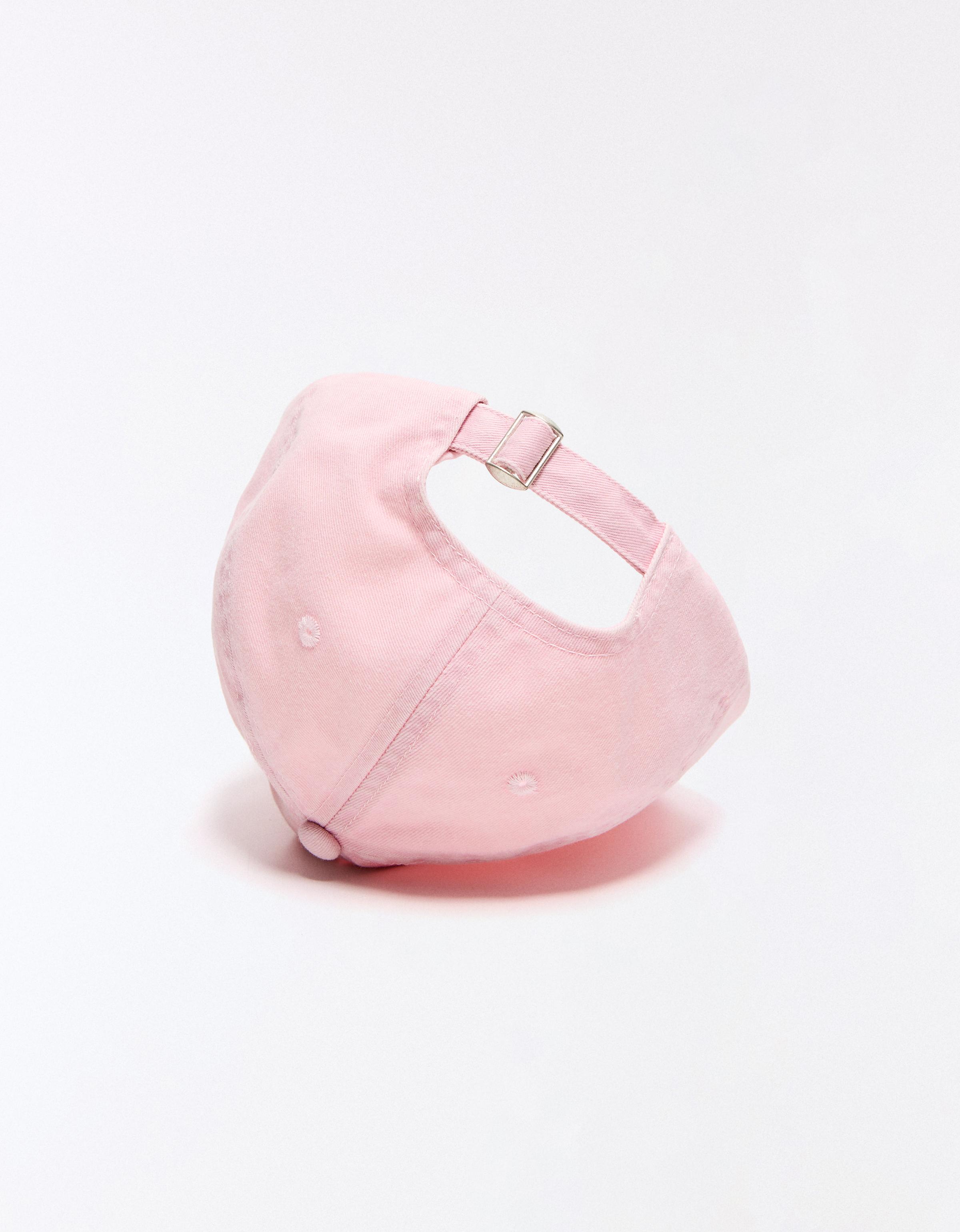 Embroidered cap — Pink