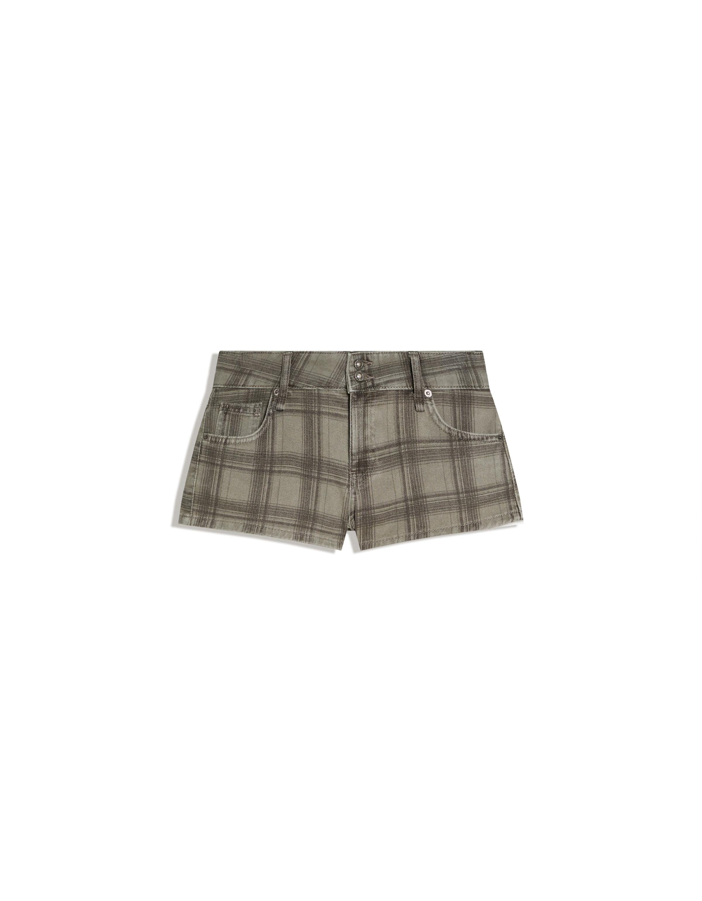 Checked double-button shorts — 0-897