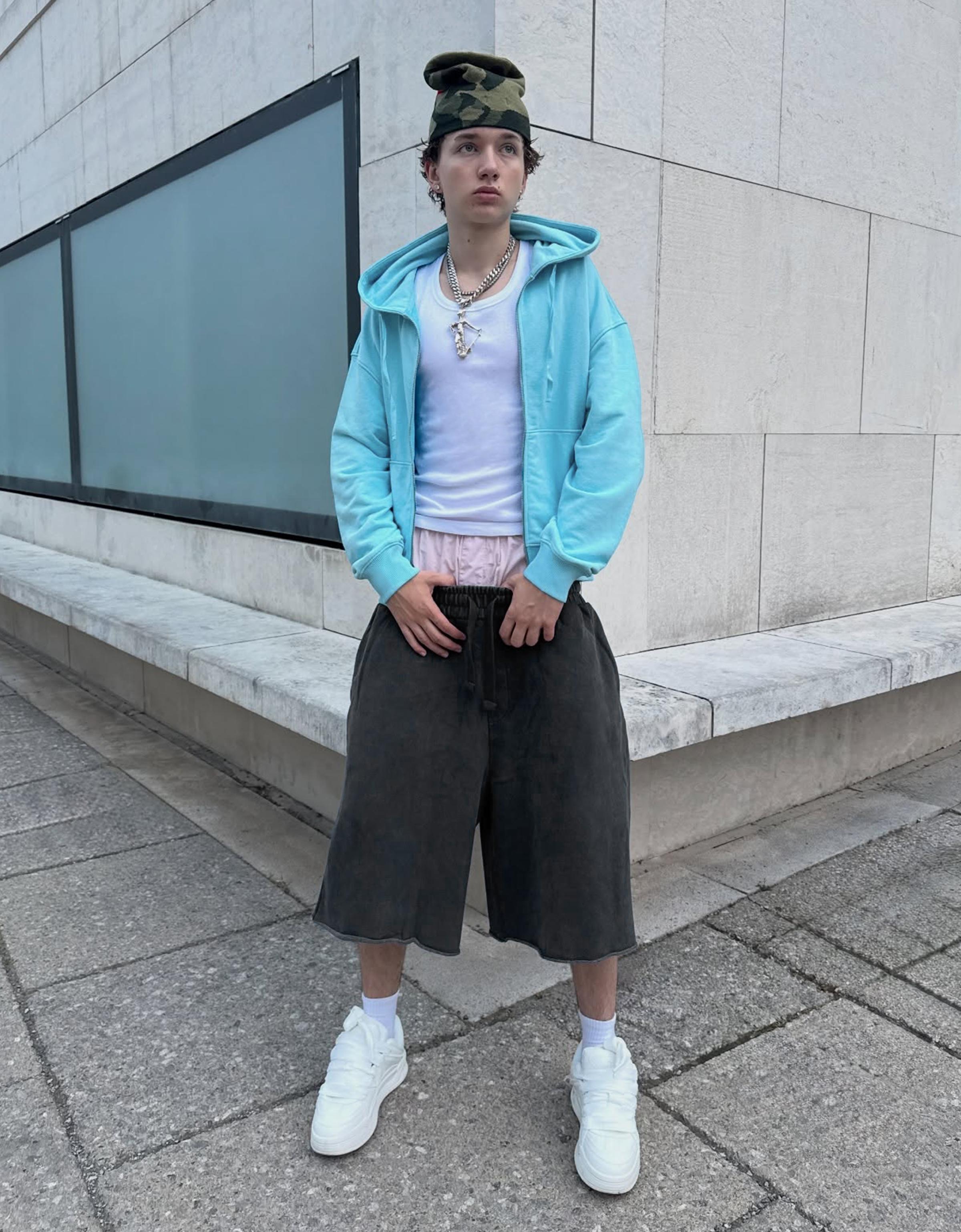 Bershka Jogger fit bermuda görsel 4