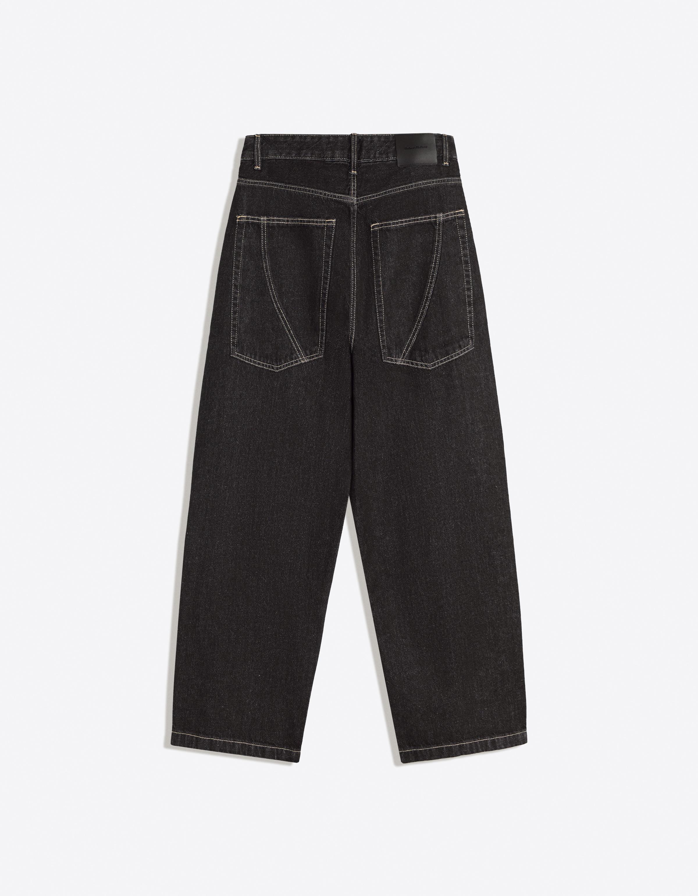 Balloon jeans with seam detail — Black