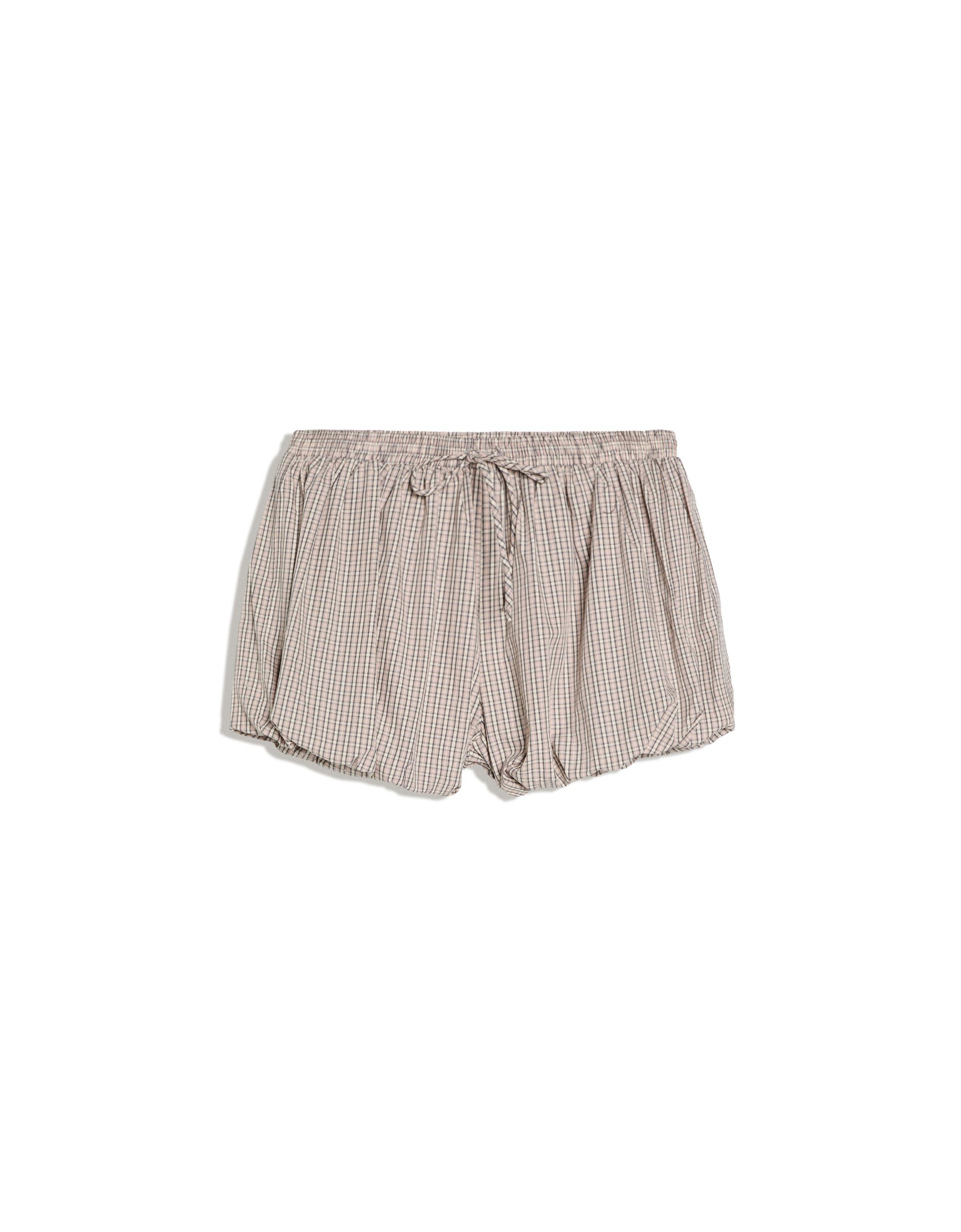 Balloon poplin skort — Sand