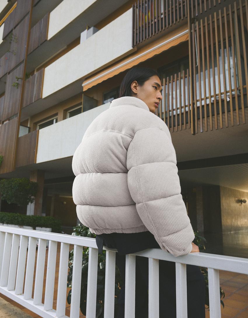 Veste puffy tricot-Pierre