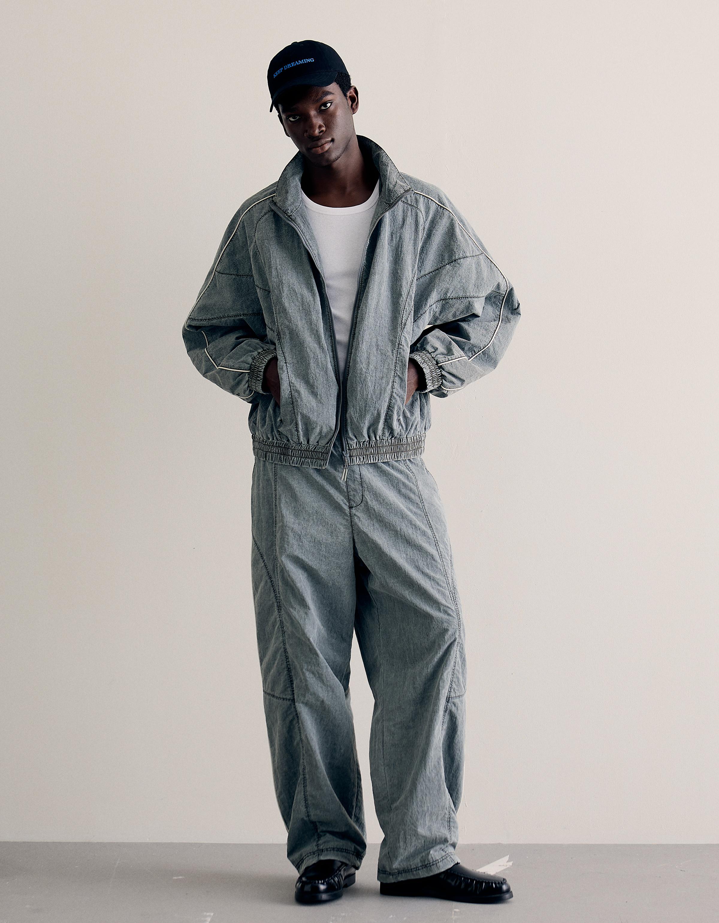Pantalon Super Baggy Fit Technique M Gris