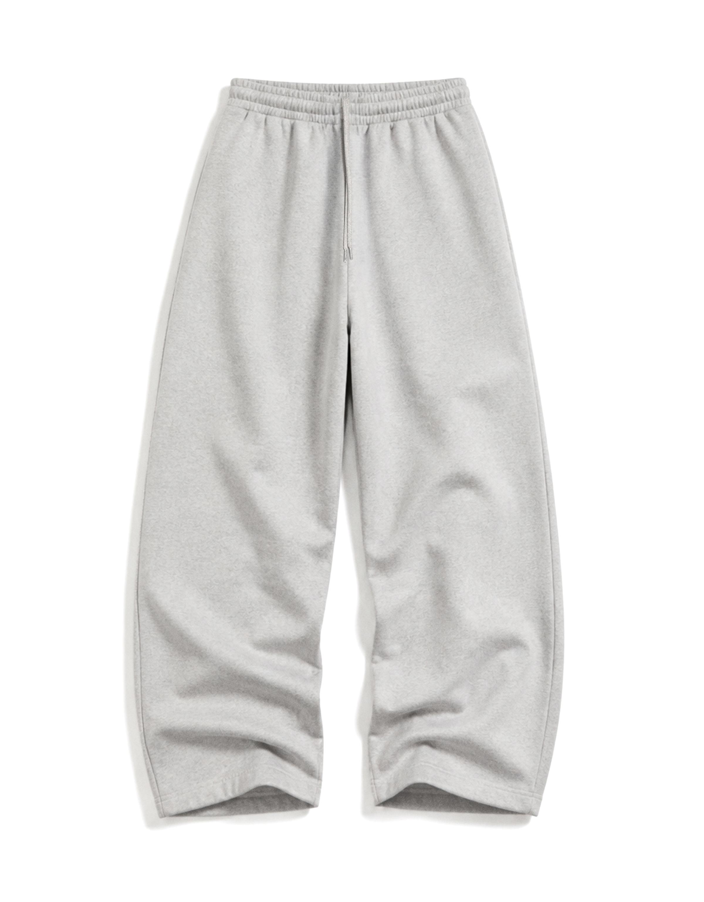 Napped balloon trousers — Grey