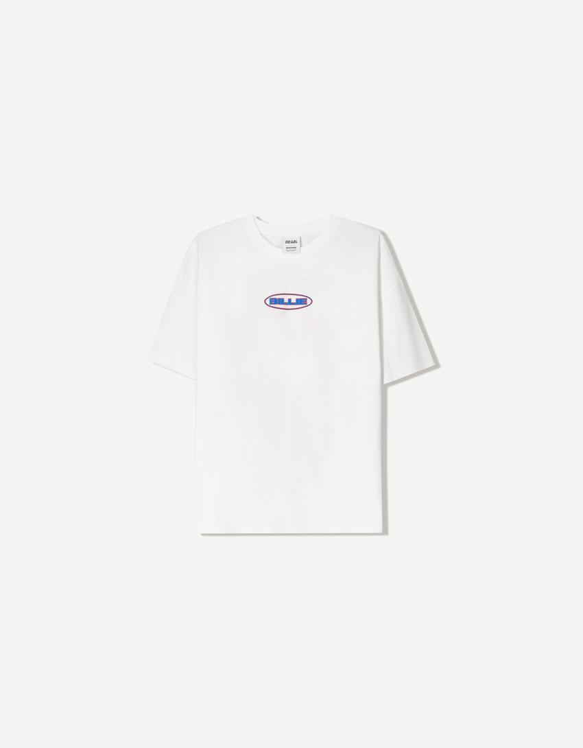 Short sleeve Billie Eilish print T-shirt-Off white
