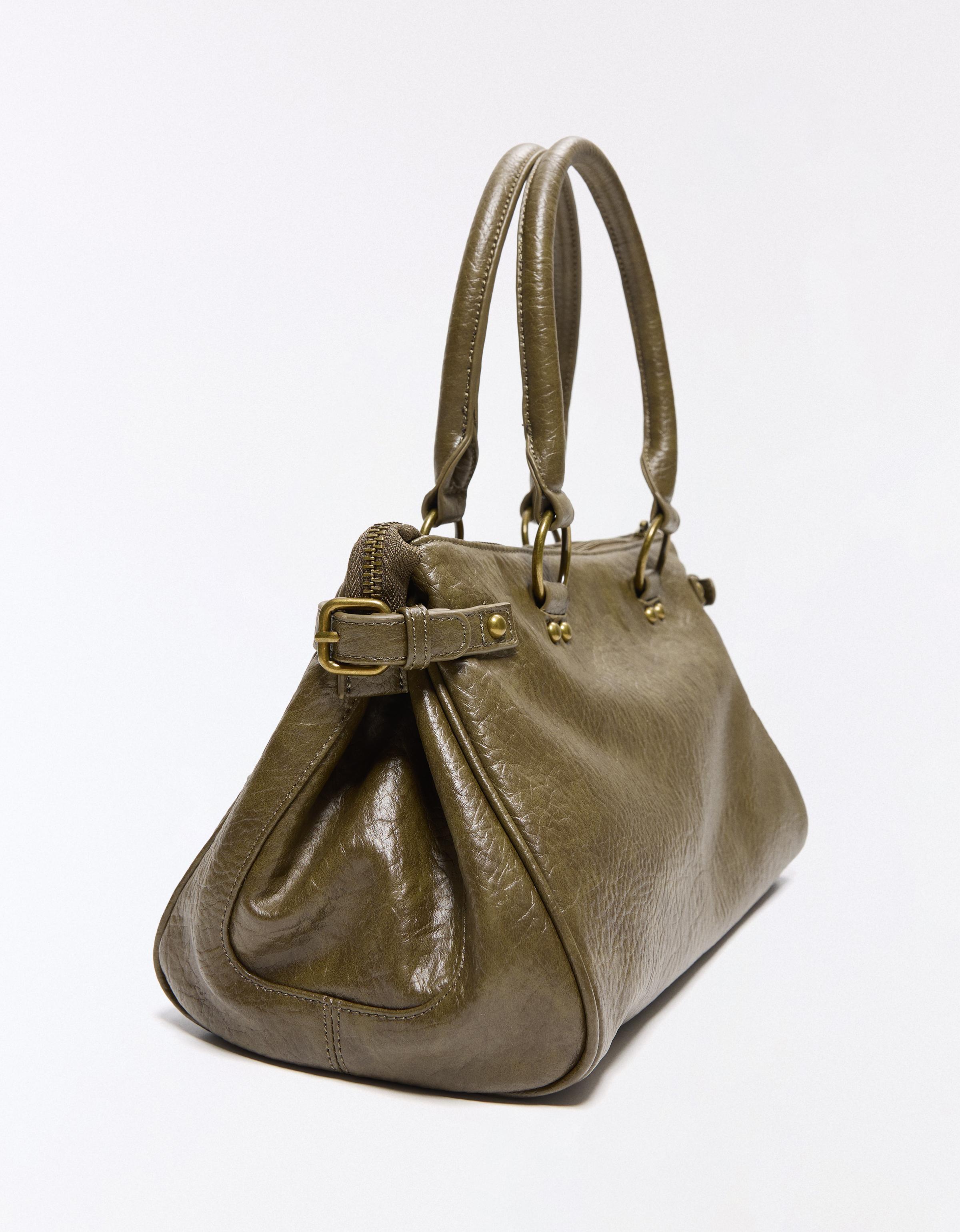 Zip detail bag — Khaki