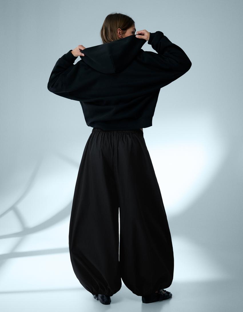 Bloomer pantolon-Siyah