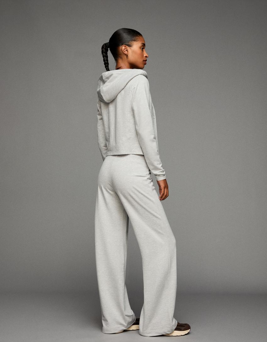 Plush pants-Grey-1