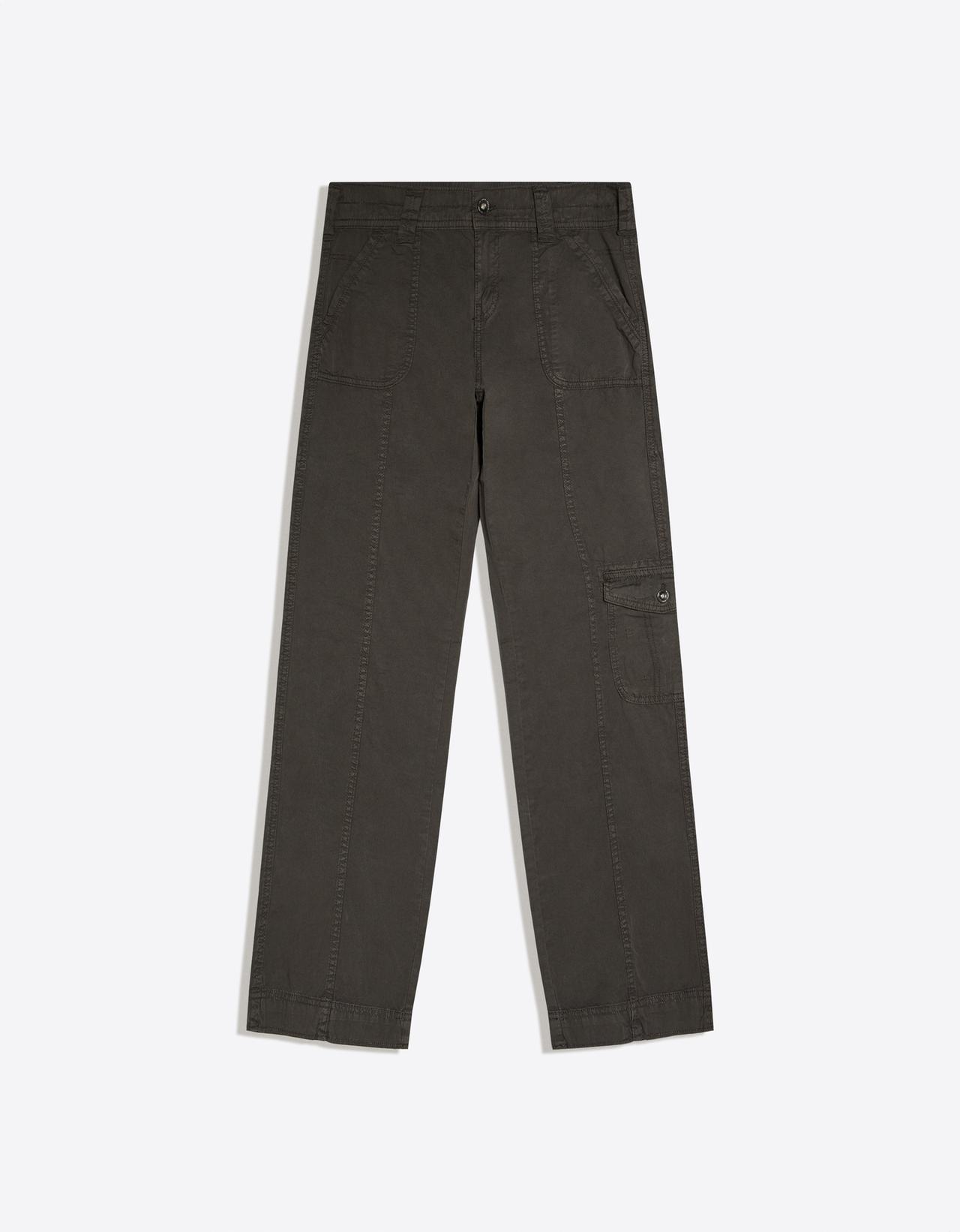 Straight cargo trousers — Khaki