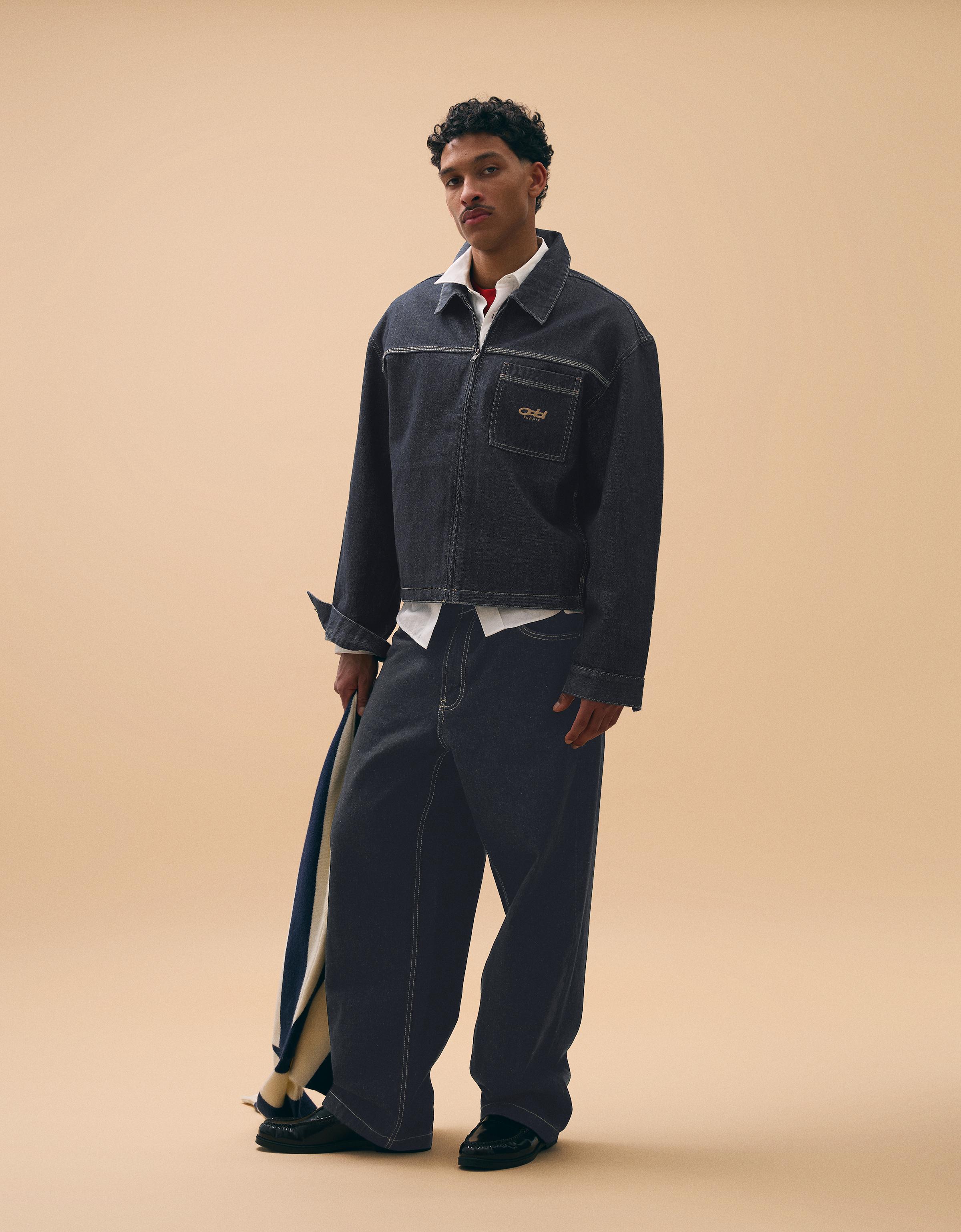 Bershka Skater-Jeans Herren 44 Marinenblau