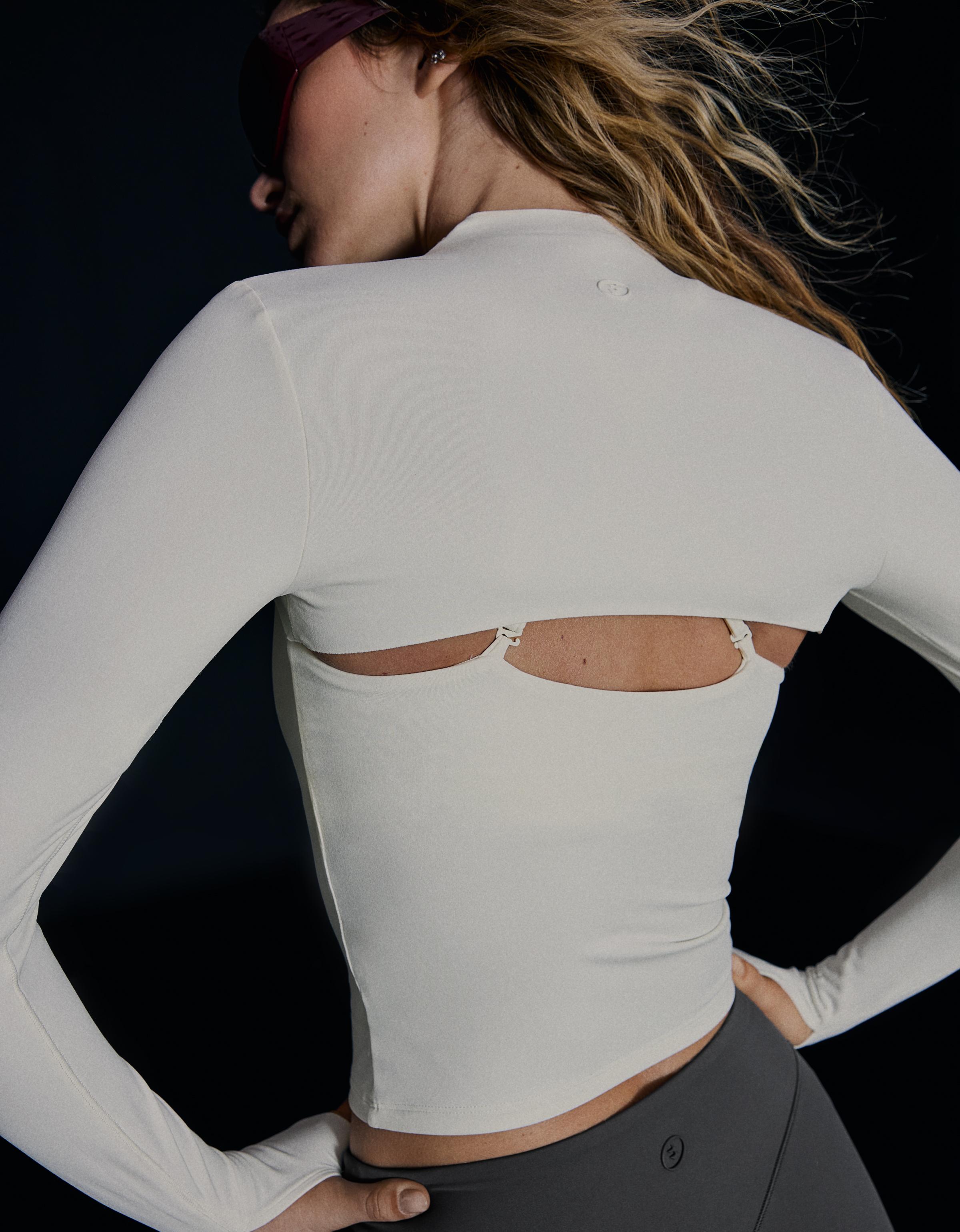 Technical fabric long sleeve bolero, Breathable & Quick Dry — Oats