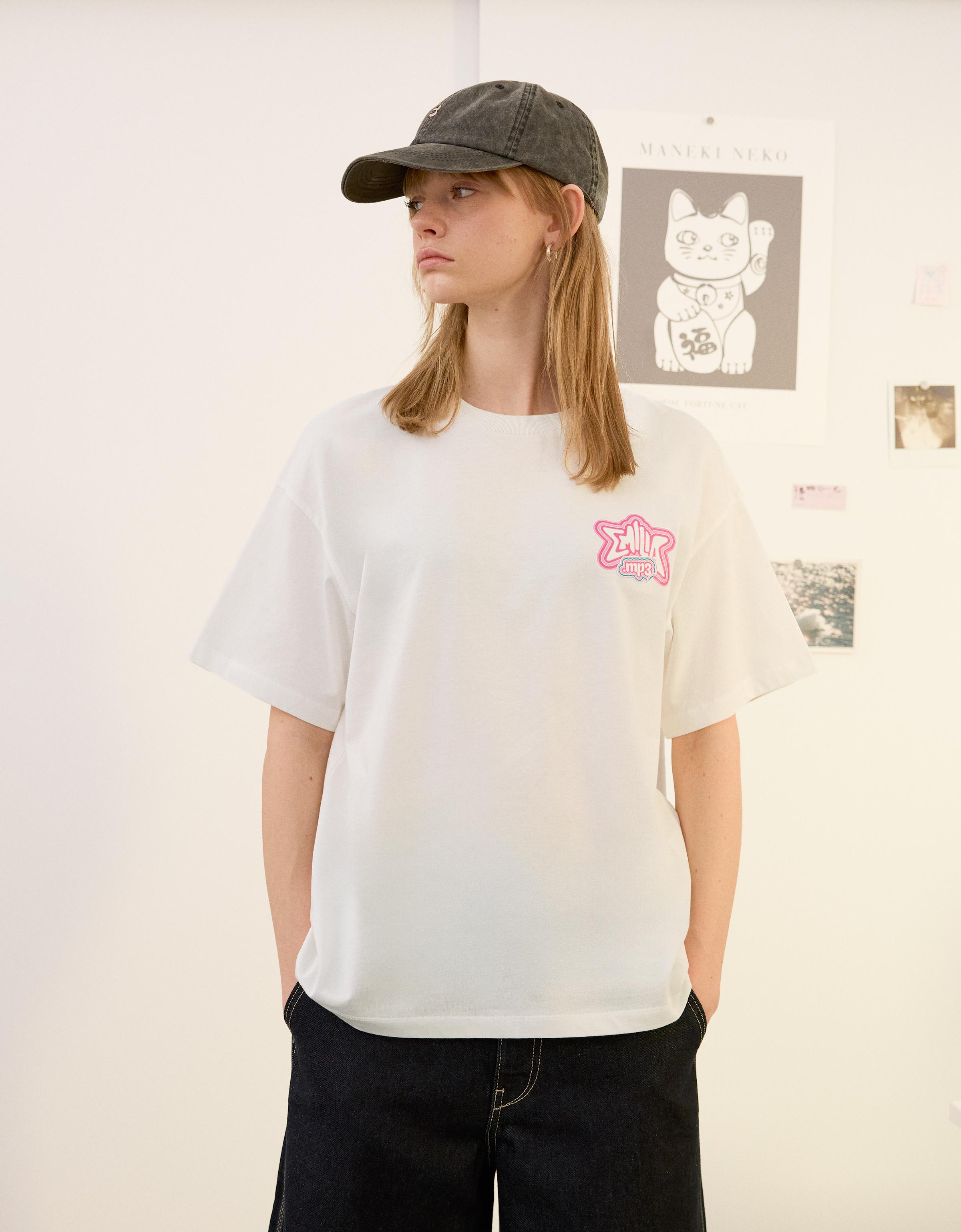 trueno camiseta tiburon bershka