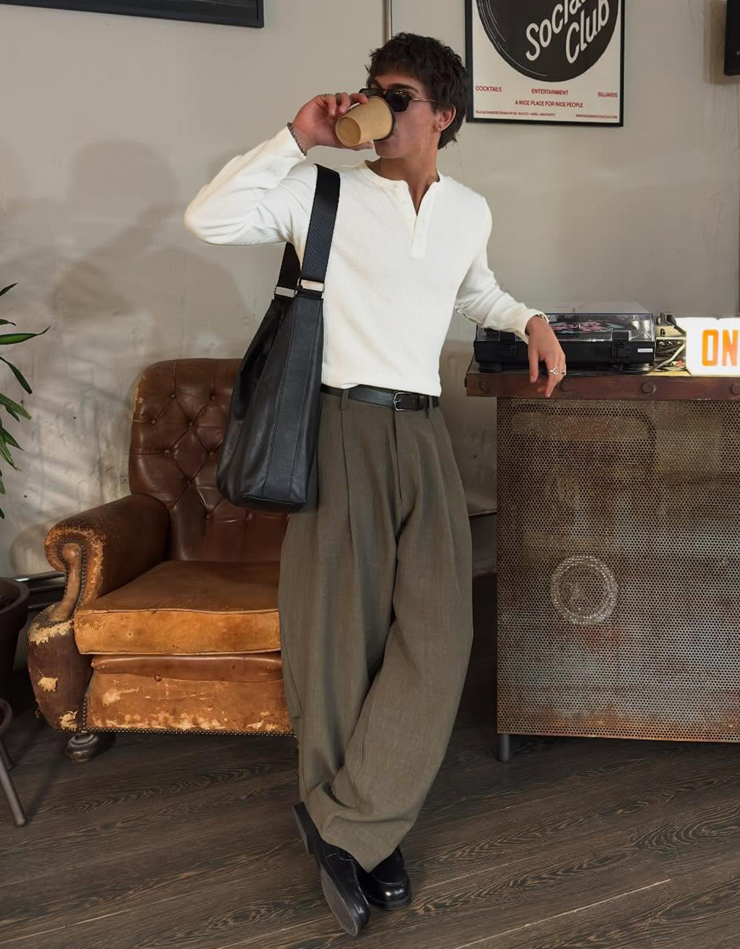 Super baggy fit tailored pantolon