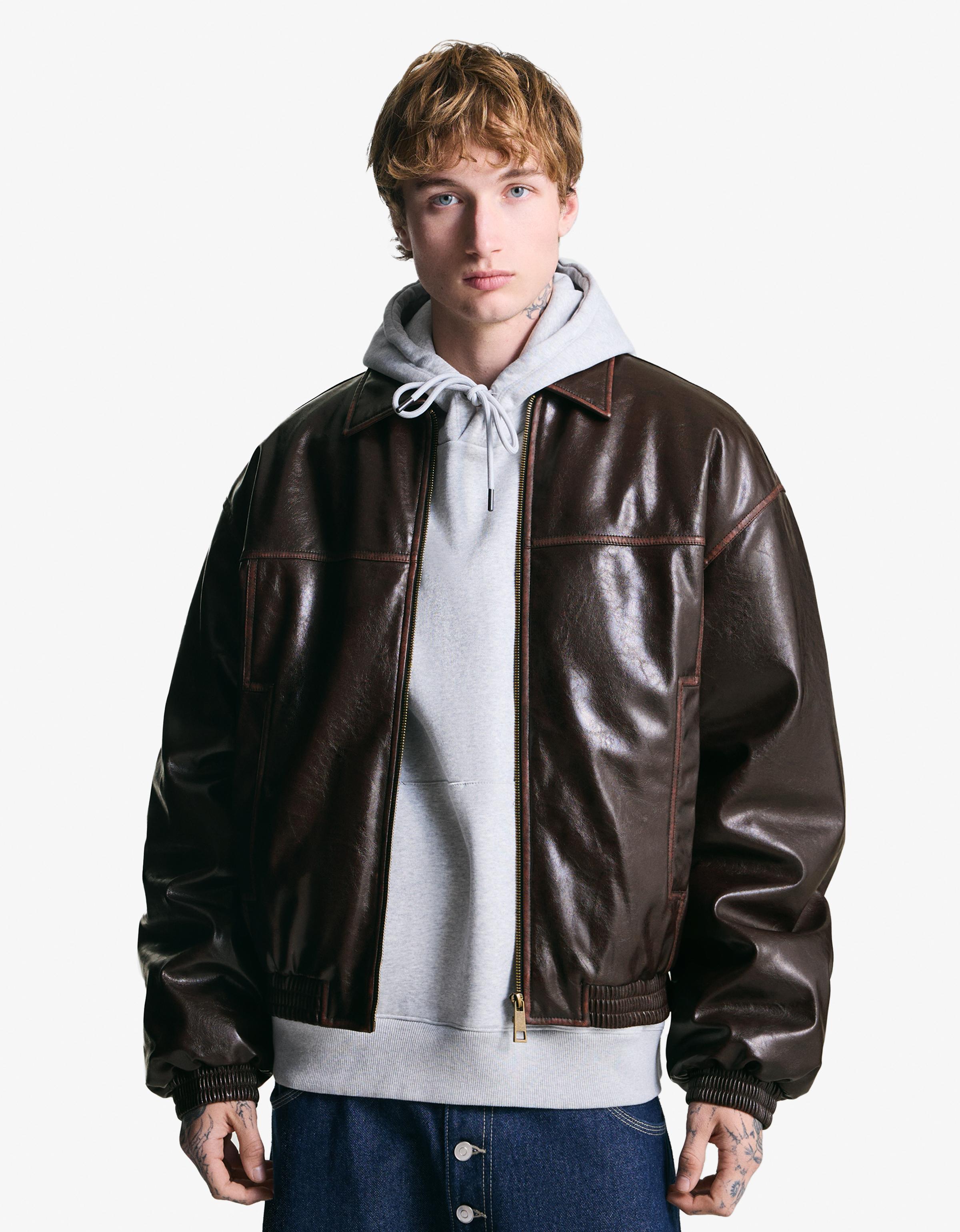 Suni deri ceket - Görsel 44