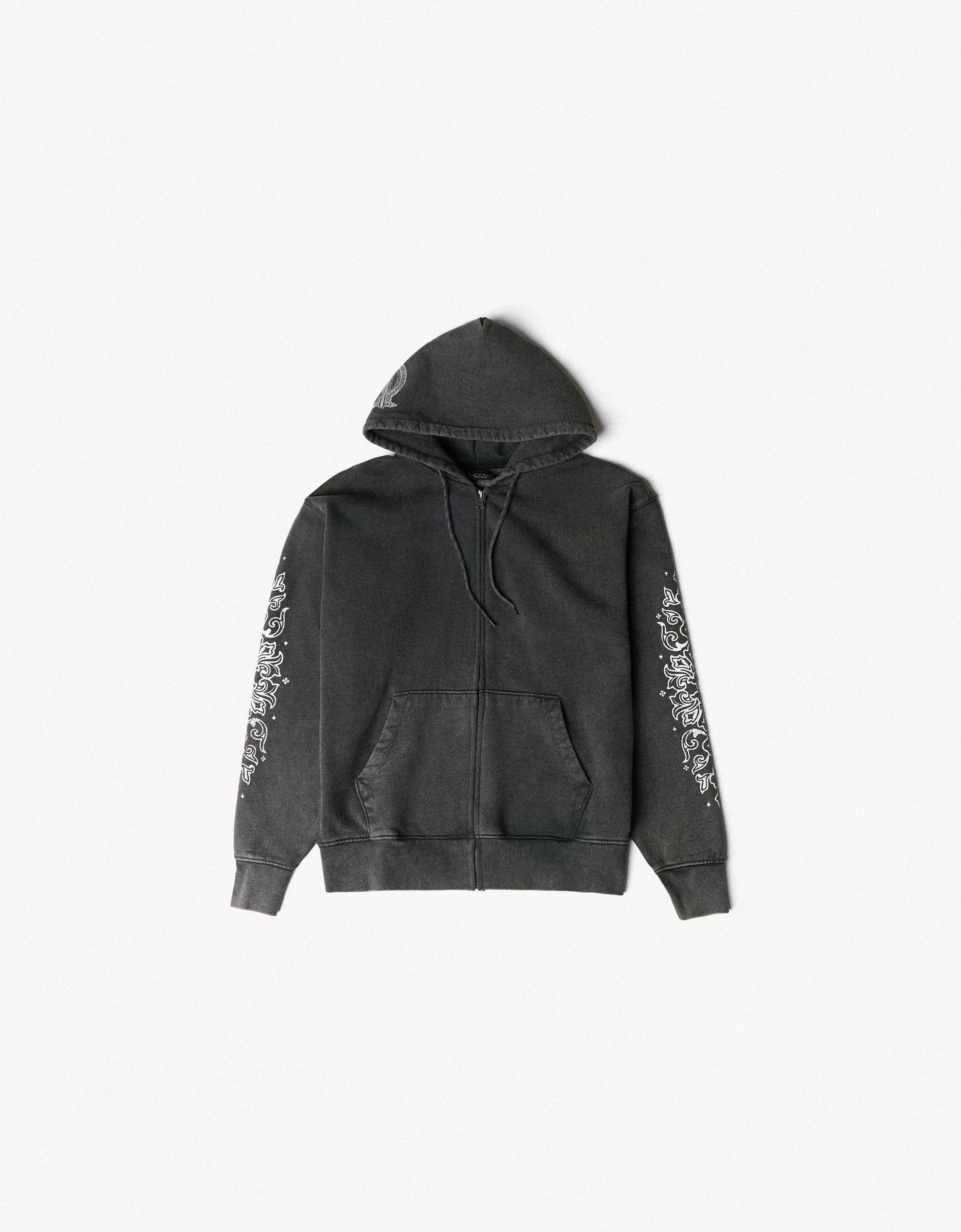 Bershka ARIES X BERSHKA yıkama efektli kapüşonlu sweatshirt görsel 7