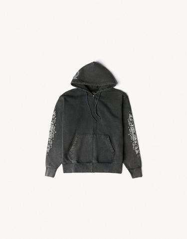 Washed effect hood sweatshirt ARIES X BERSHKA — Grey 5