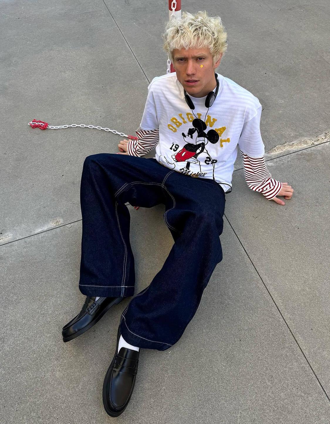 Mickey Mouse short sleeve print T-shirt