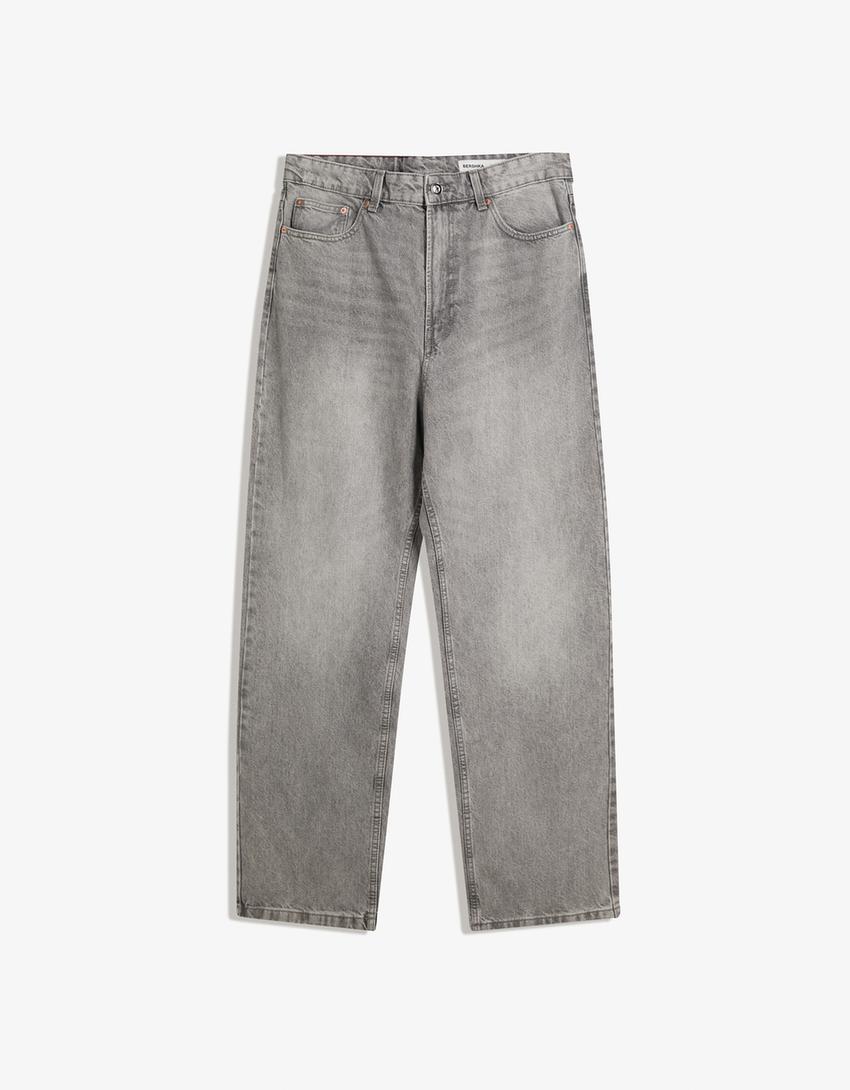 Jeans baggy fit-Grigio-3