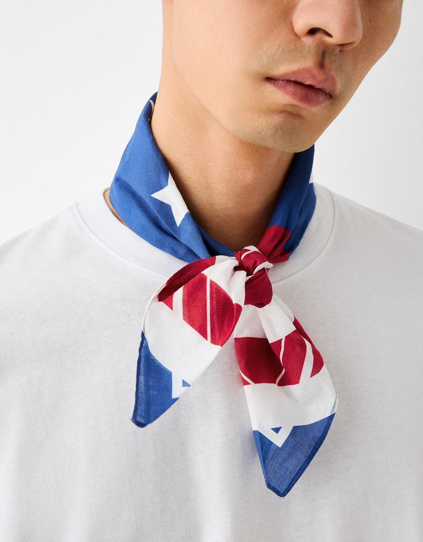 وشاح مطبوع-أحمر-3