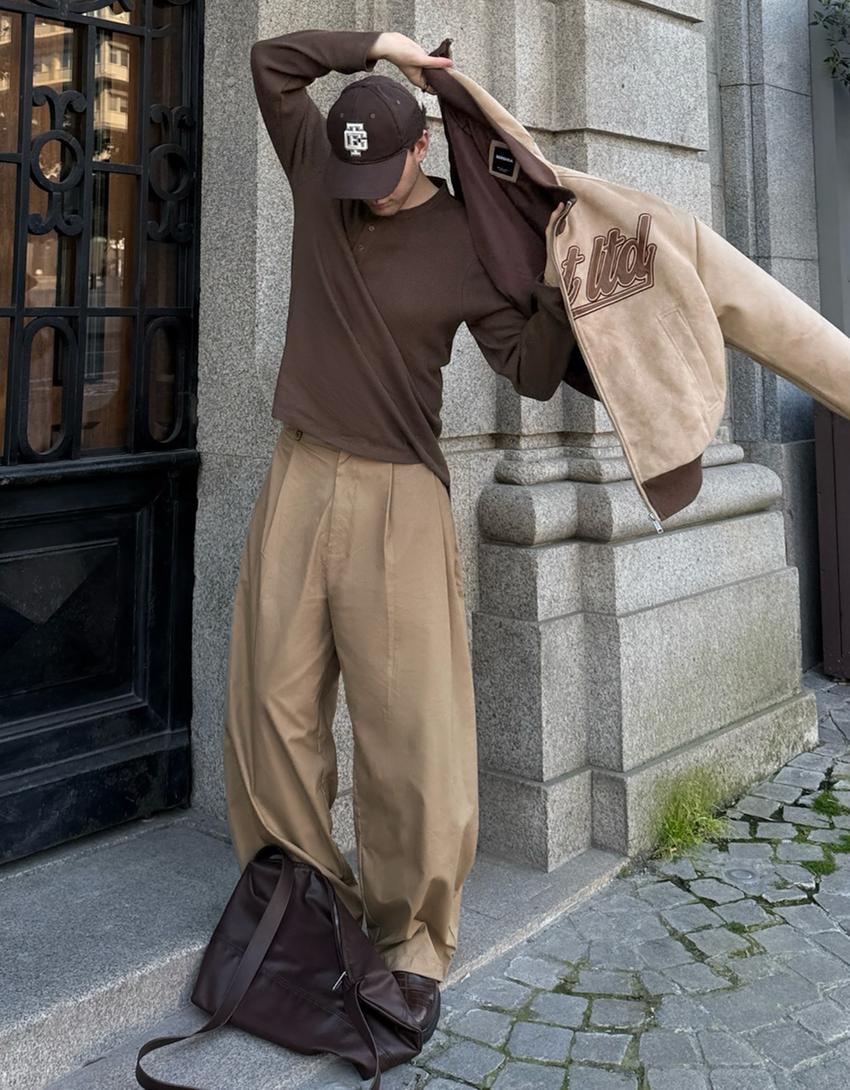 Gorra bordada-Marrón