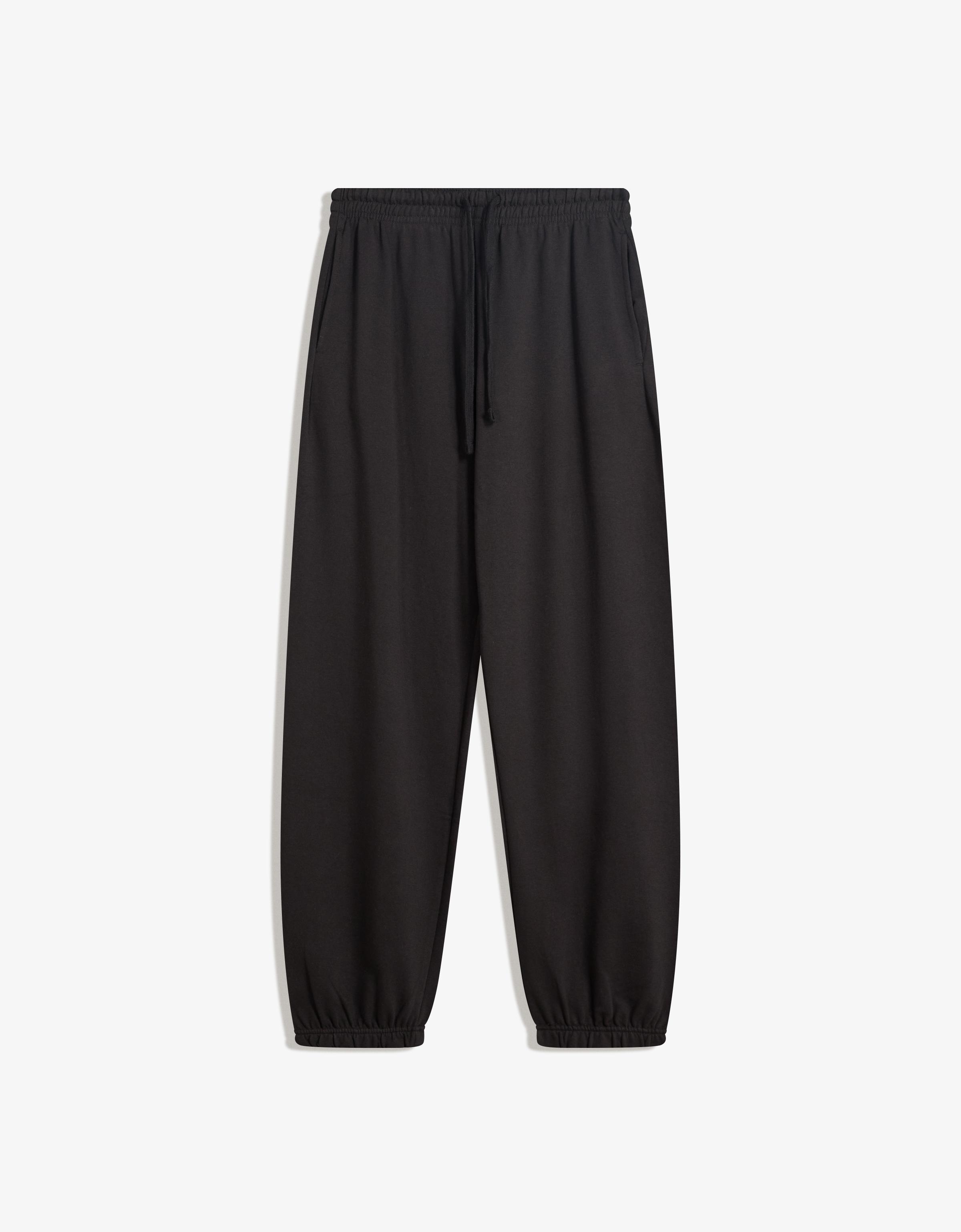 Bershka Joggerhose Aus Plüsch Damen S Schwarz