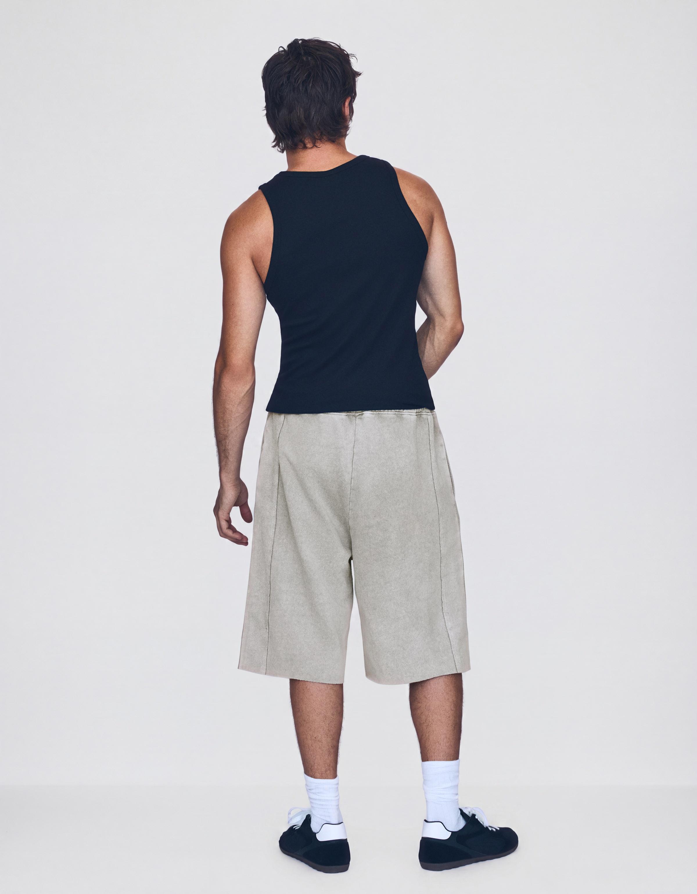 Baggy jort Bermuda shorts — Stone