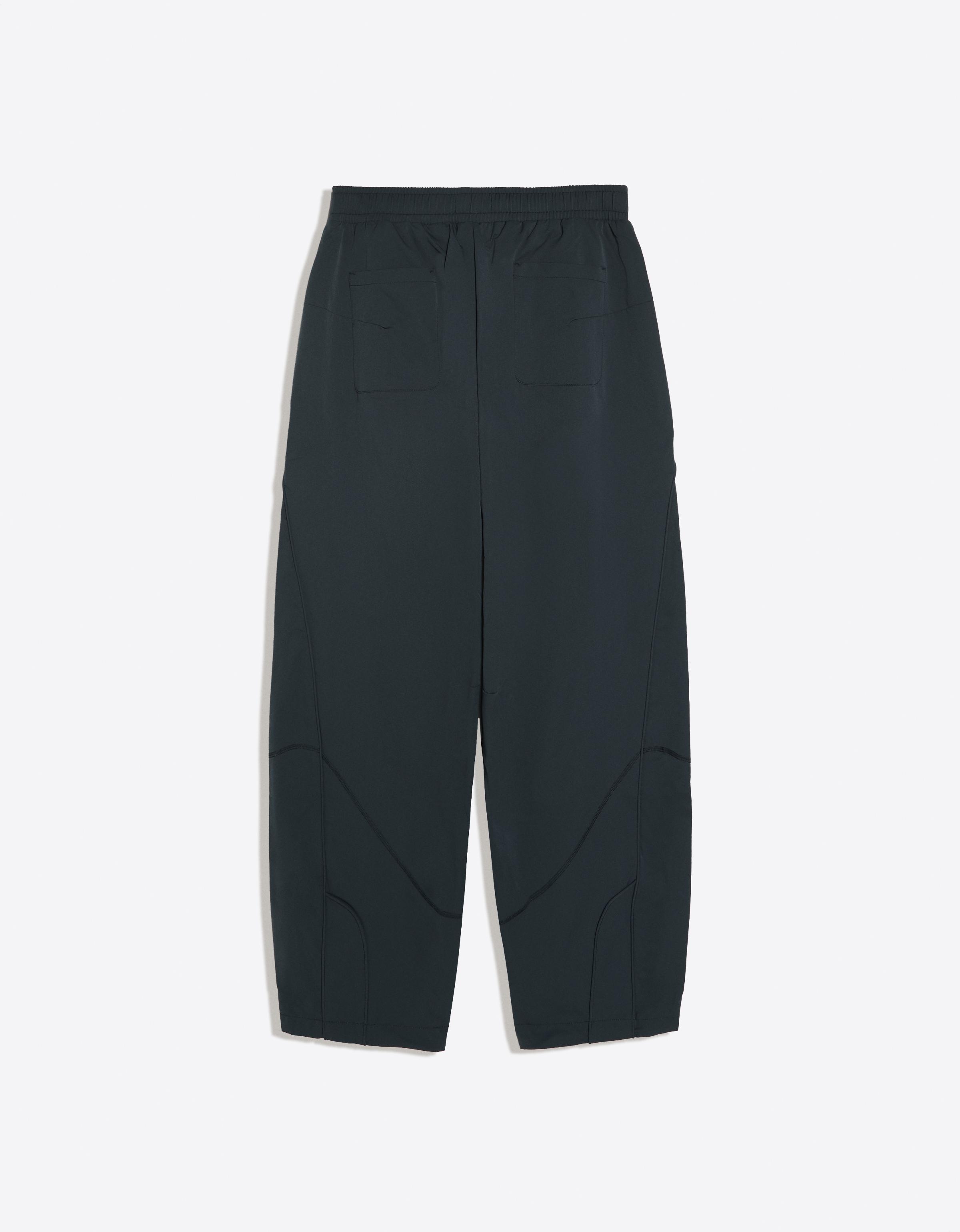 Technical barrel trousers — Dark blue