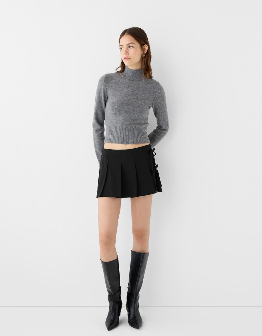 Set Anime Kuromi 3 Pezzi Per Ragazze | Felpa, Minigonna E Borsa A Tracolla | Stile Carino E Casual - Foto 6