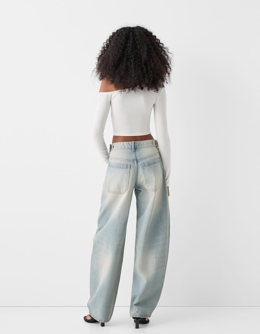 Knotted sweater-Off white-1