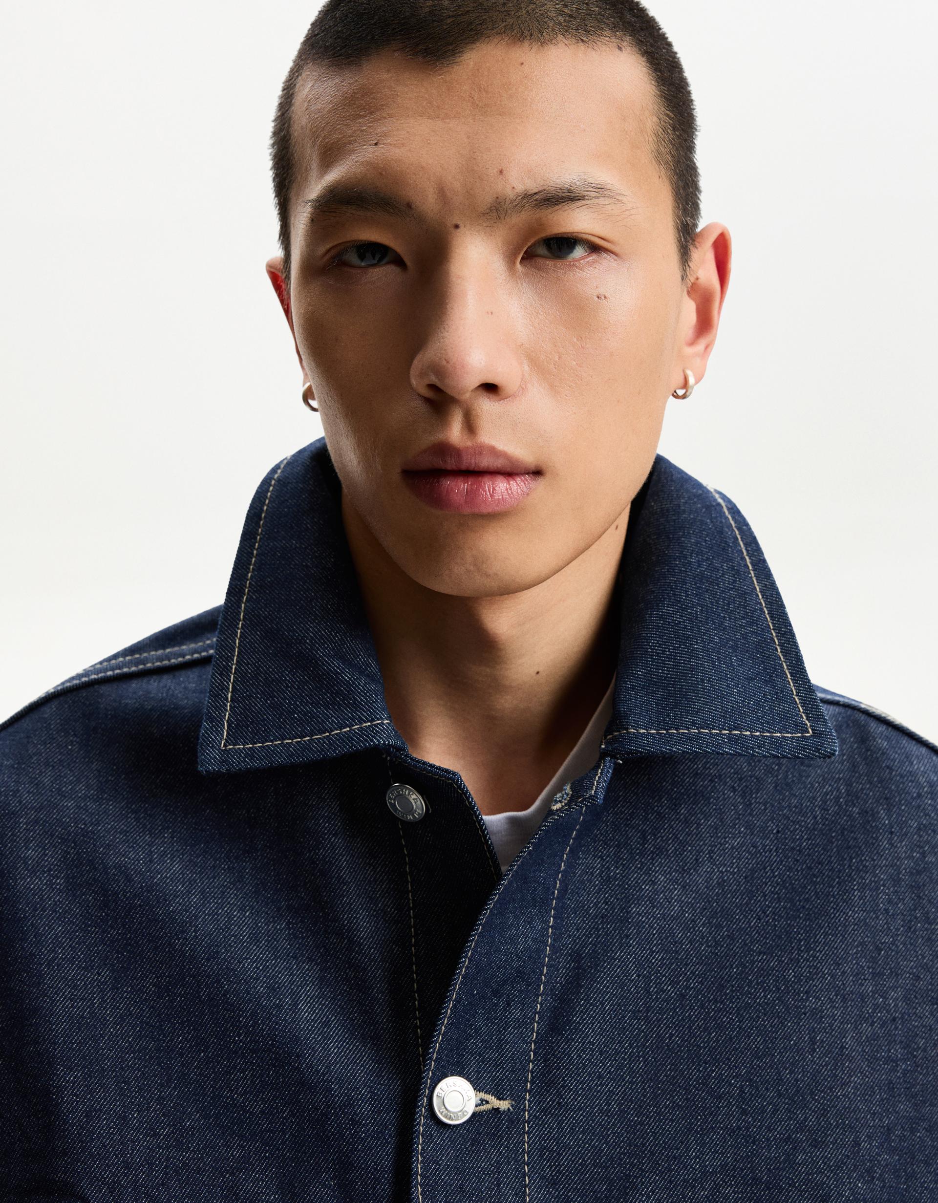 Denim trucker jacket