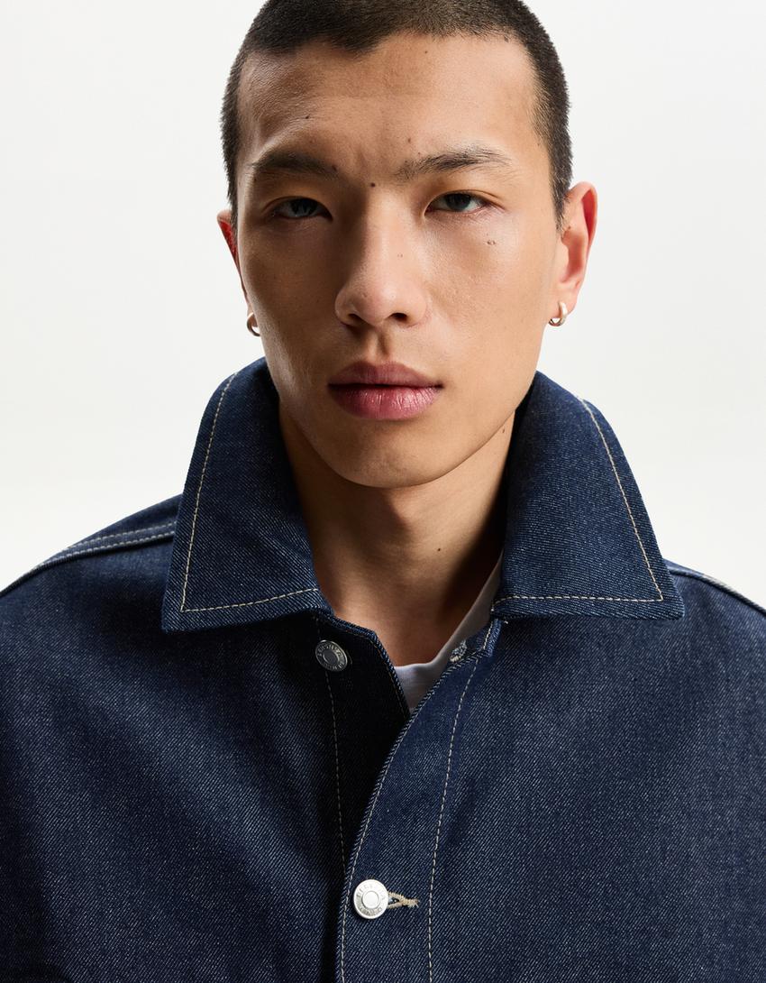 Cazadora denim trucker-Marino-2