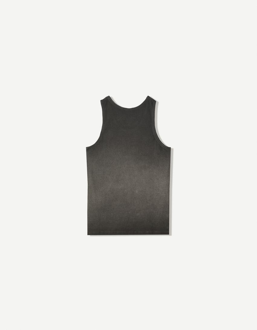 Camiseta tirantes rib print-Gris-5