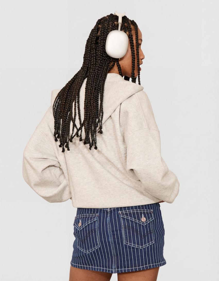 jupe-short en jean-Bleu