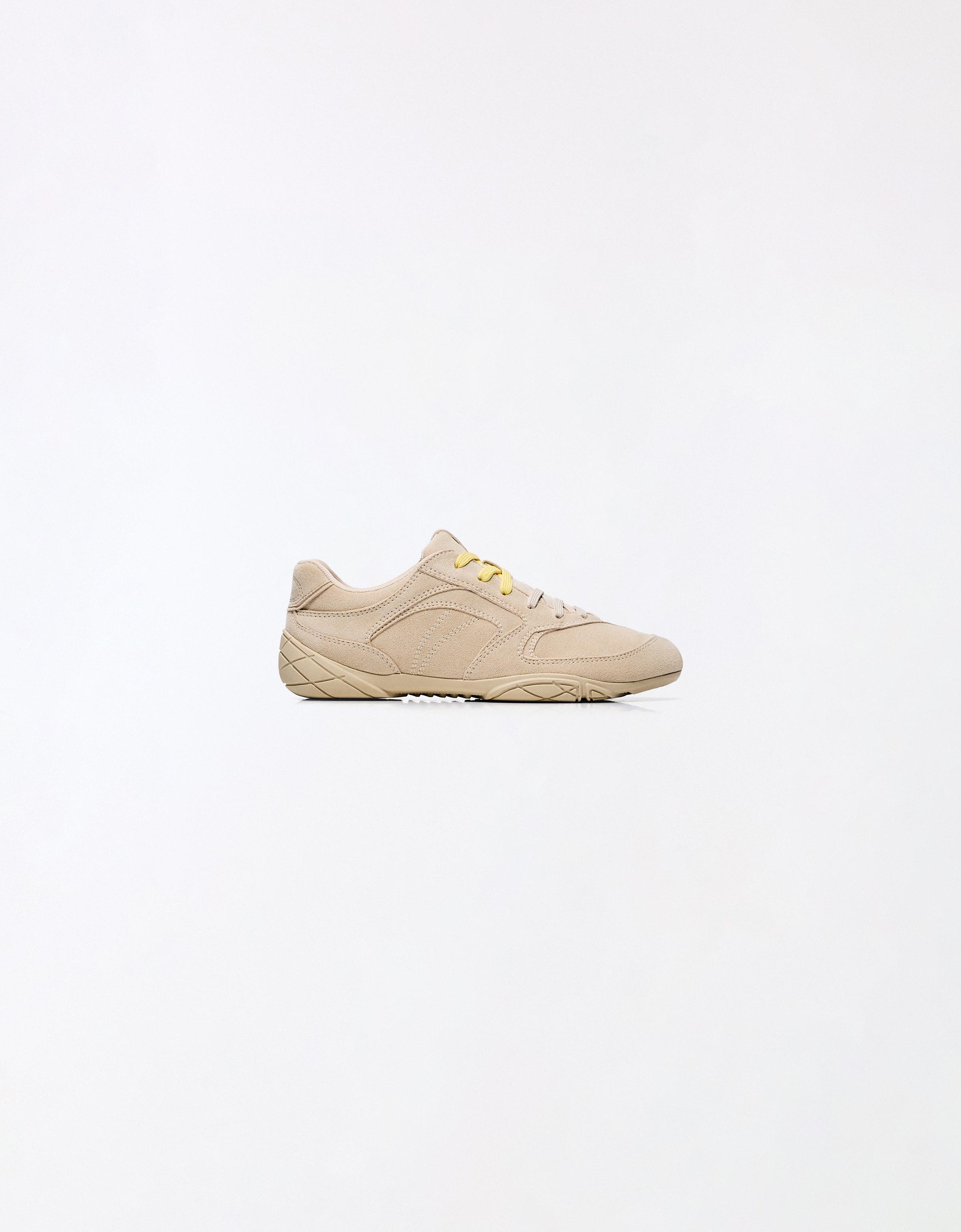 Flat sole trainers — SAND