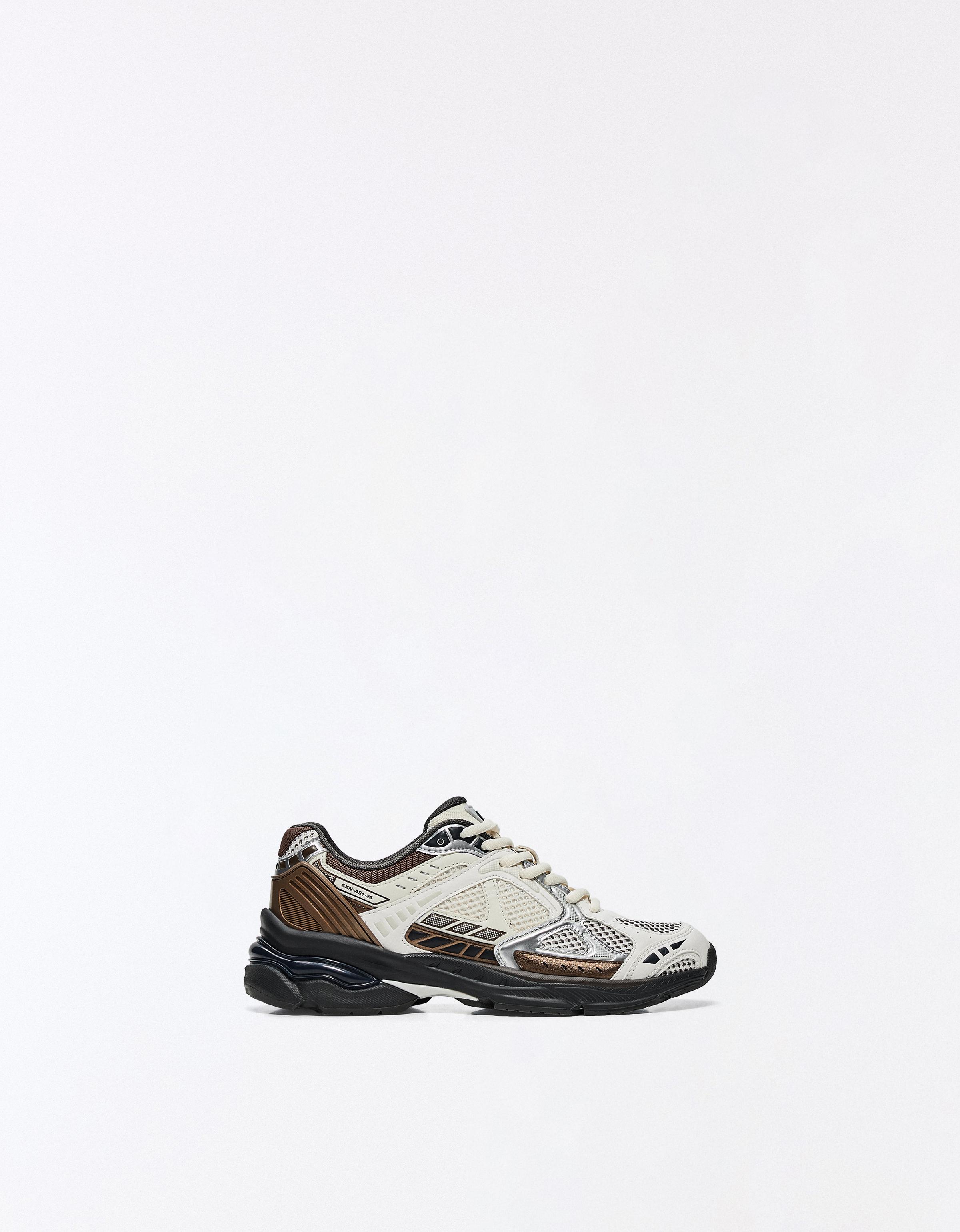 Bershka Wieloelementowe Buty Sportowe Kobieta 38 Kombinowany