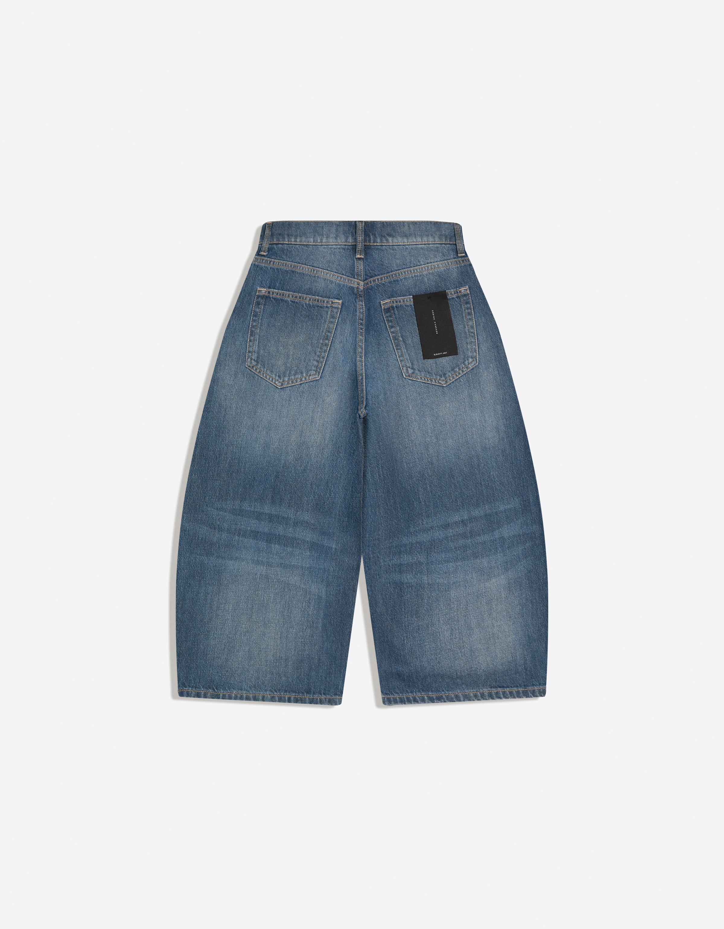 Slouchy denim bermuda şort - Görsel 8