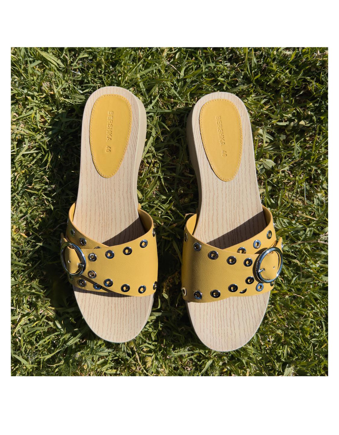 High-heel mule sandals
