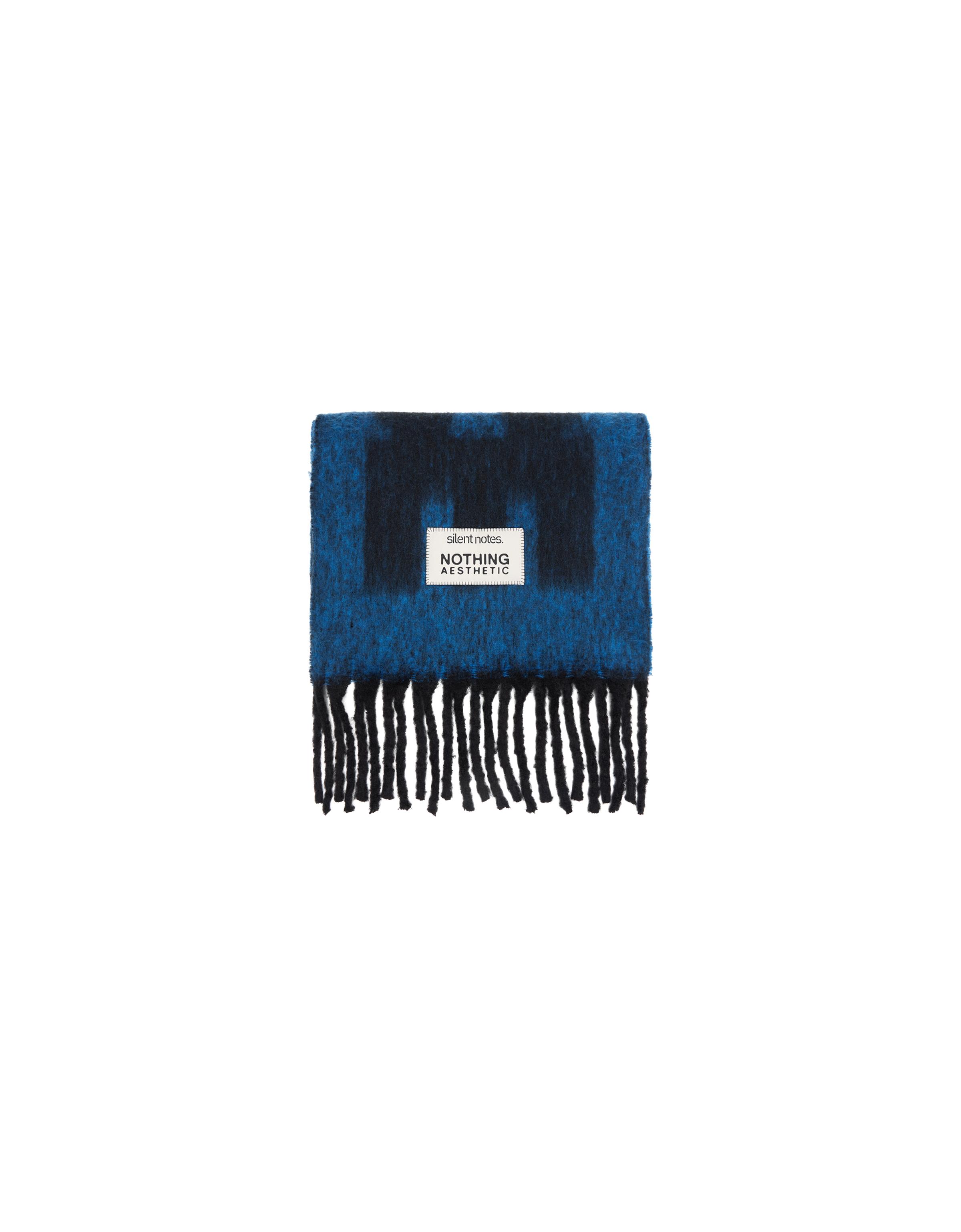 Maxi lettering scarf — Blue