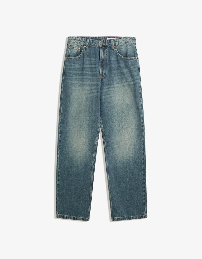 Baggy jeans-Groen