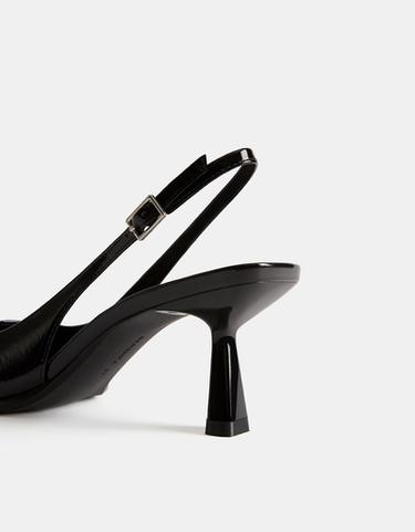 Backless kitten-heel shoes — BLACK 3