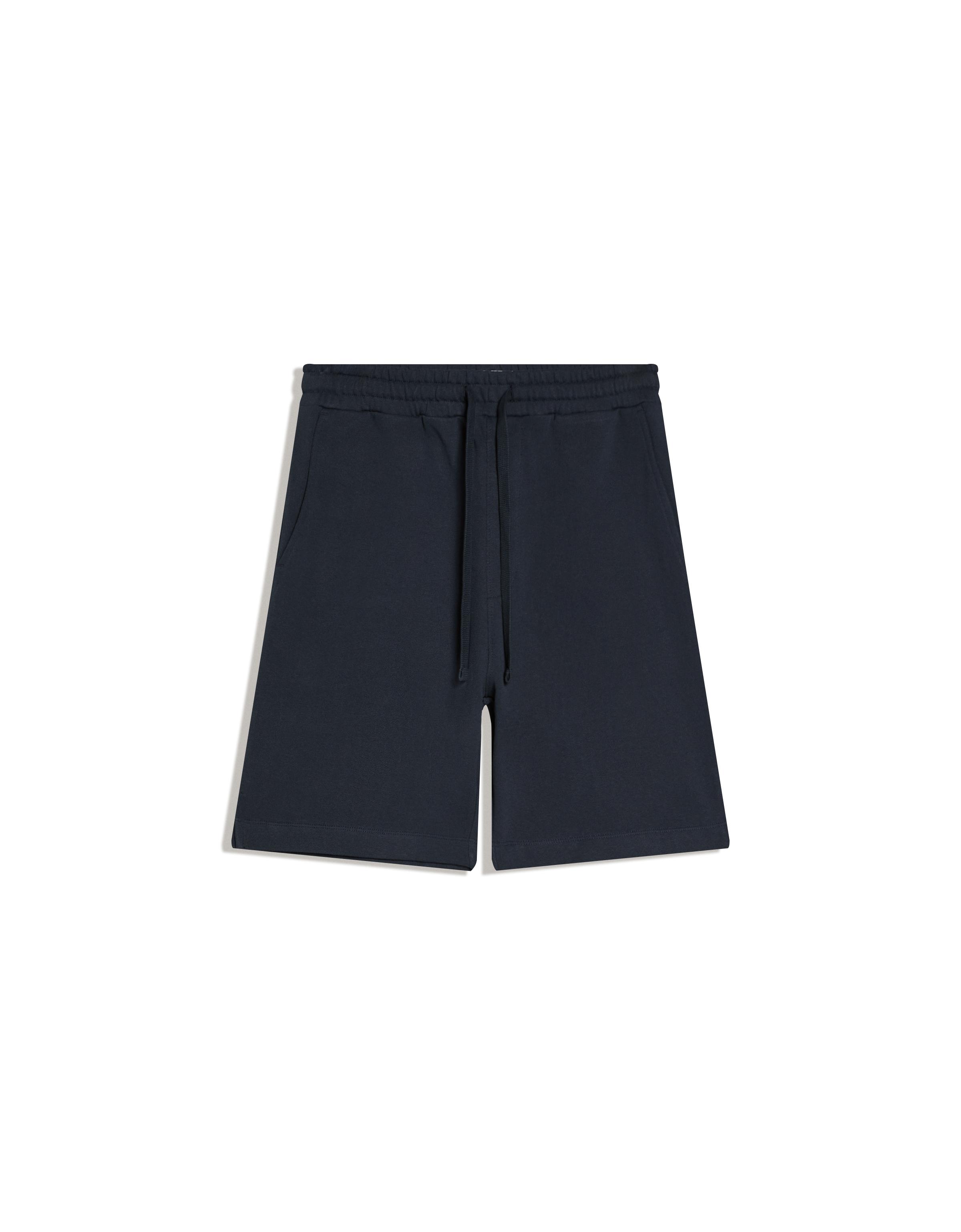 Plush Bermuda shorts — Navy