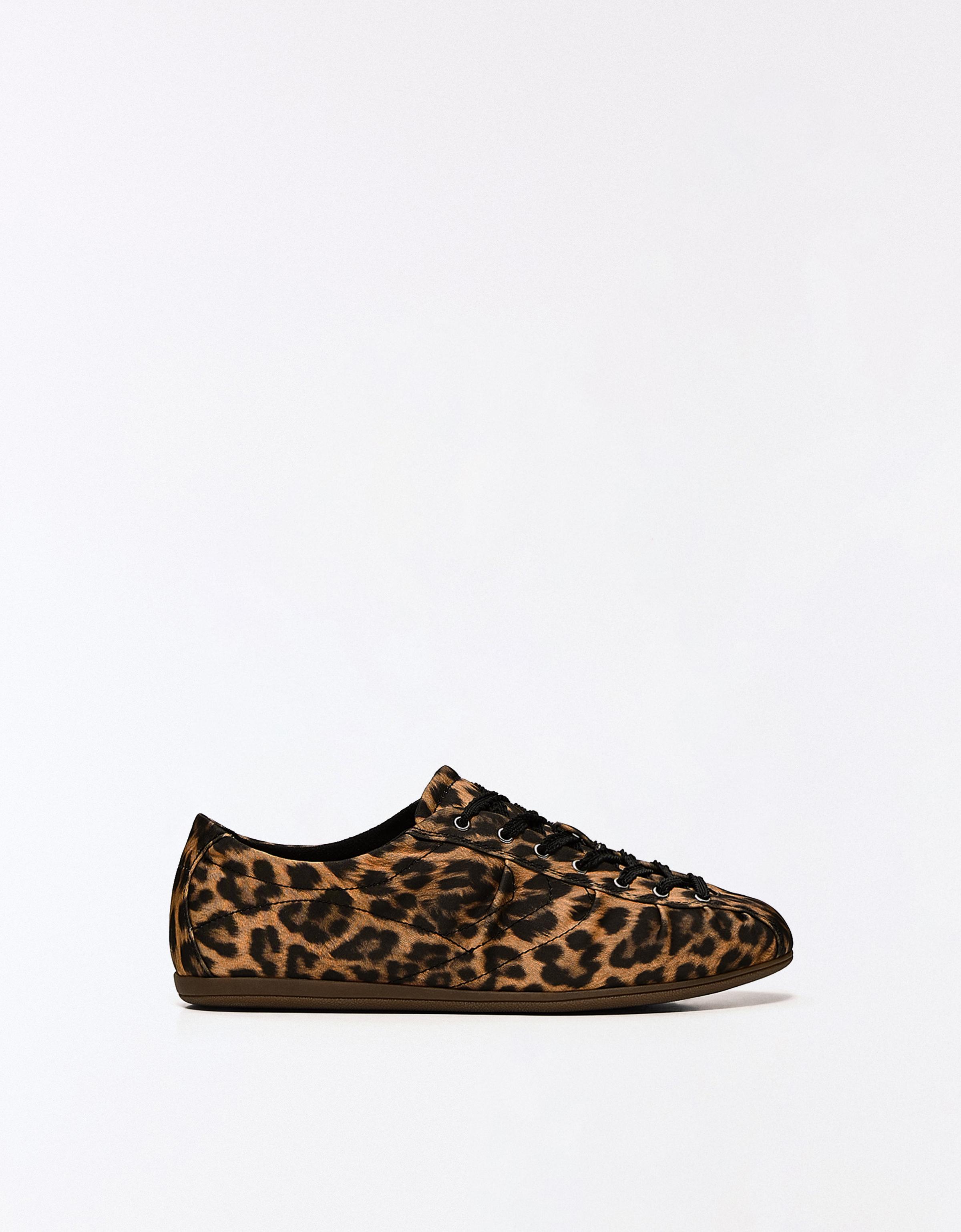 Leopard print low-profile trainers — ANIMAL PRINT