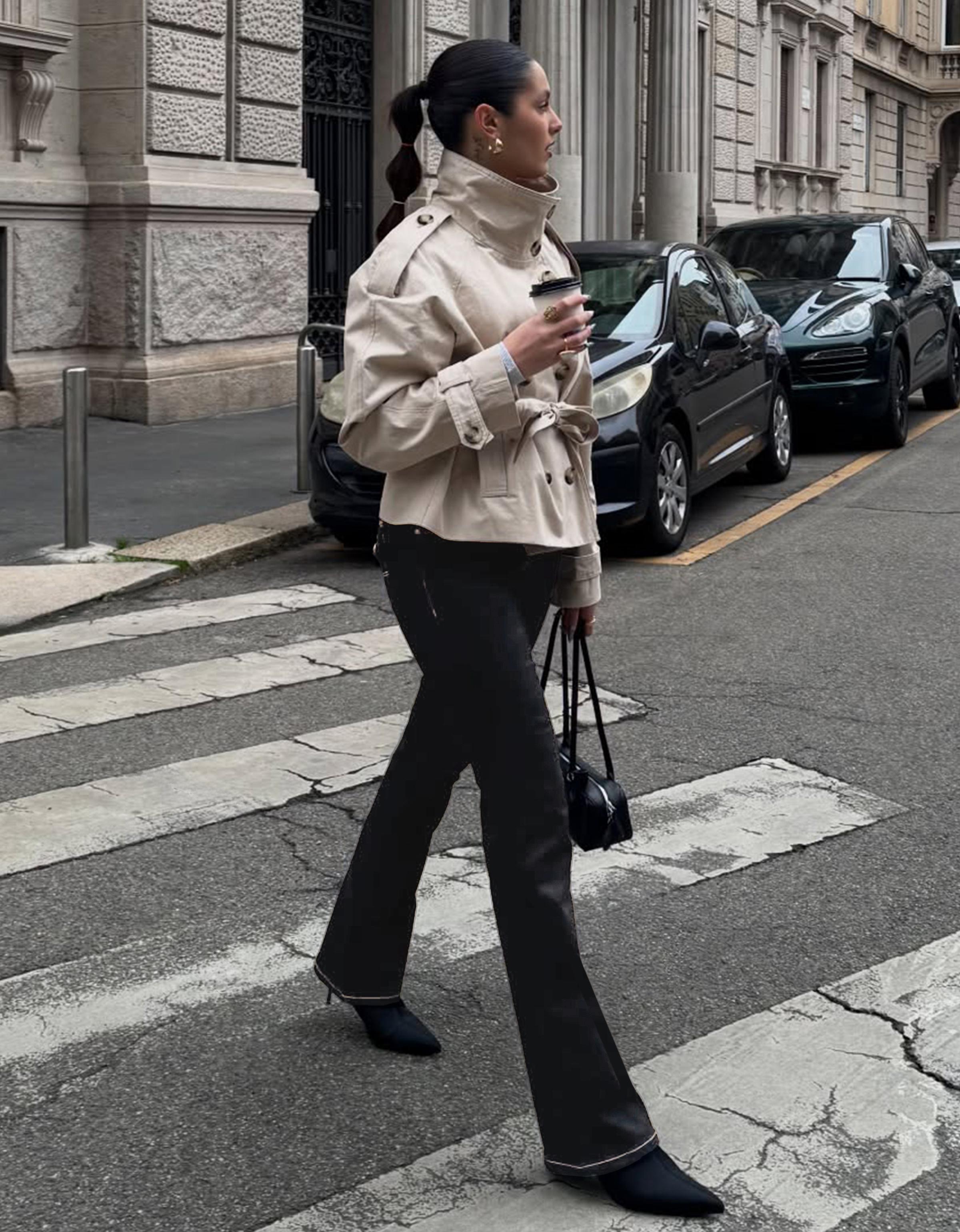 Düşük bel kapaklı bootcut jean - Görsel 172