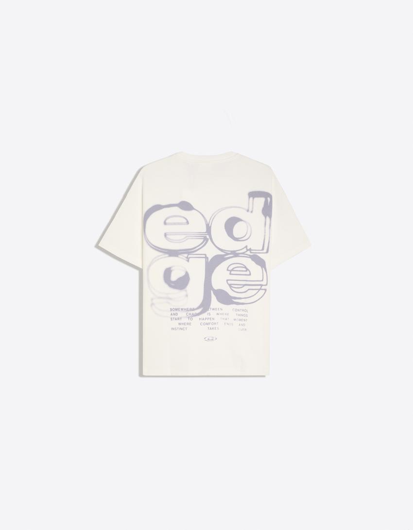 Relaxed print T-shirt-White