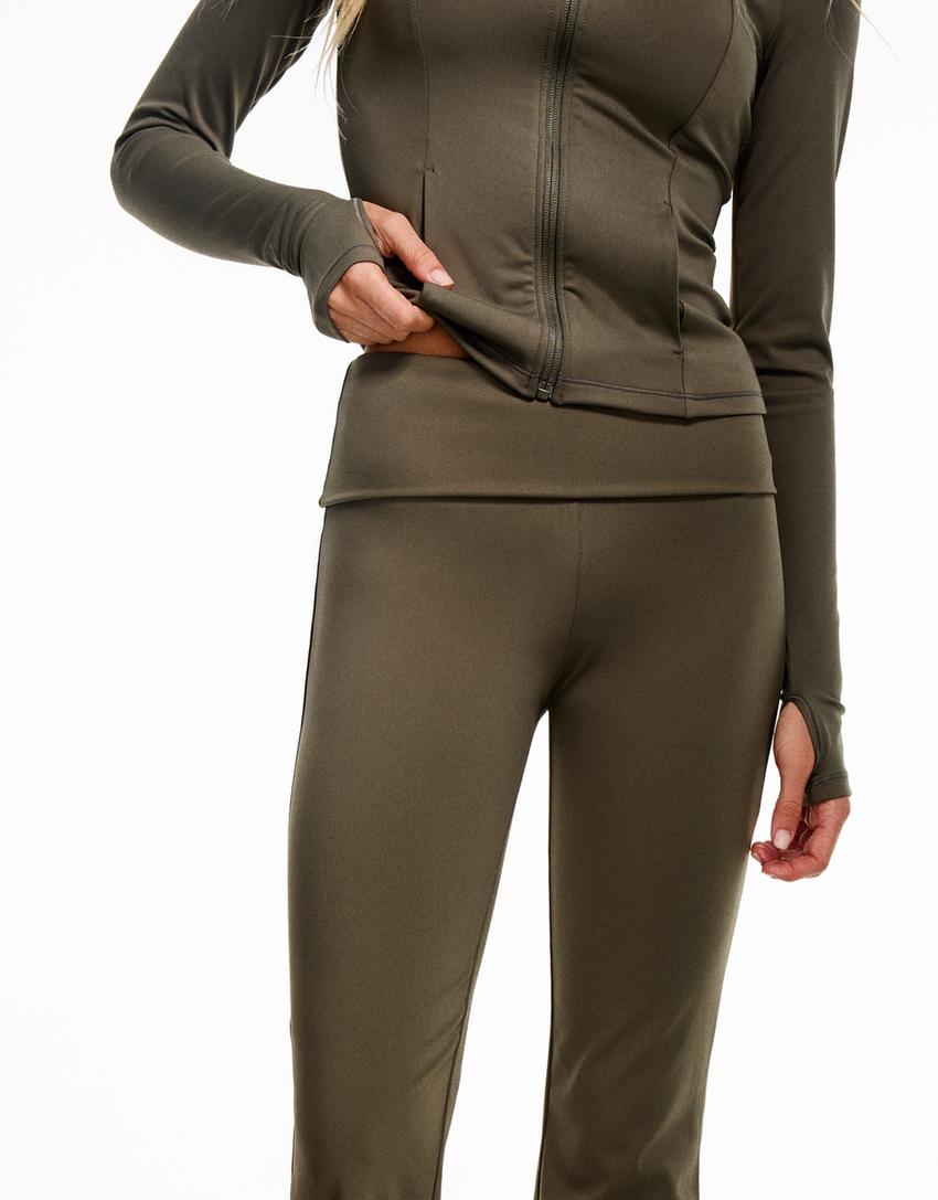 Teknik flare fit pantolon-Yosun