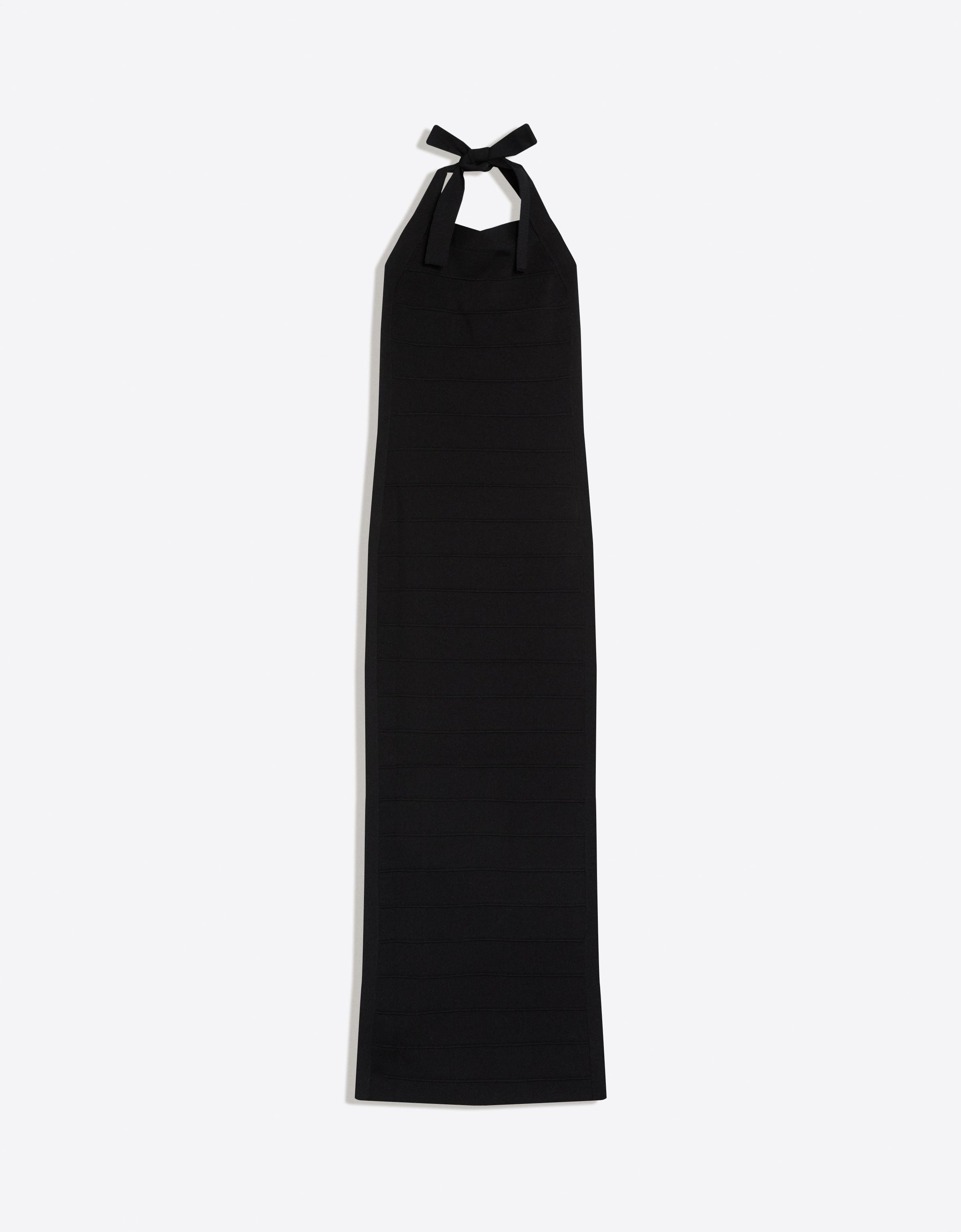 Vestido Midi Halter Mujer S Negro