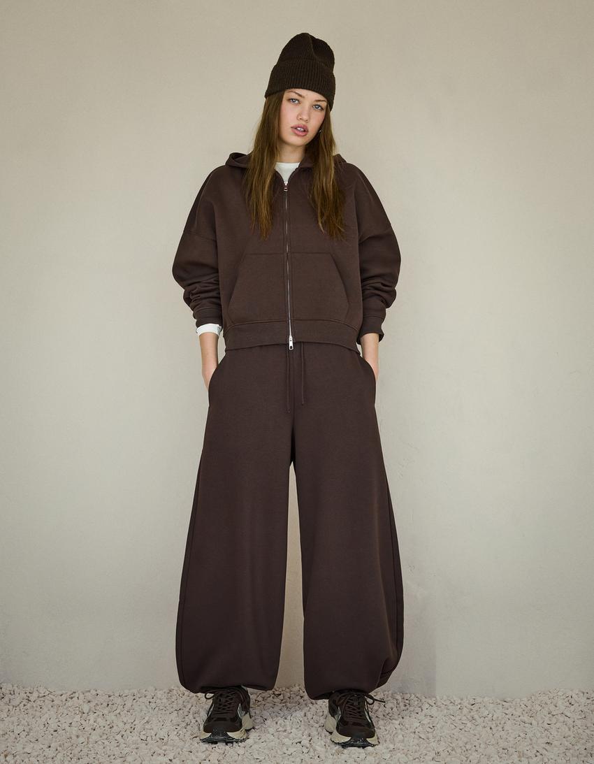 Barrel plush sweatshirt and trousers set-Barrel plush sweatshirt and trousers set